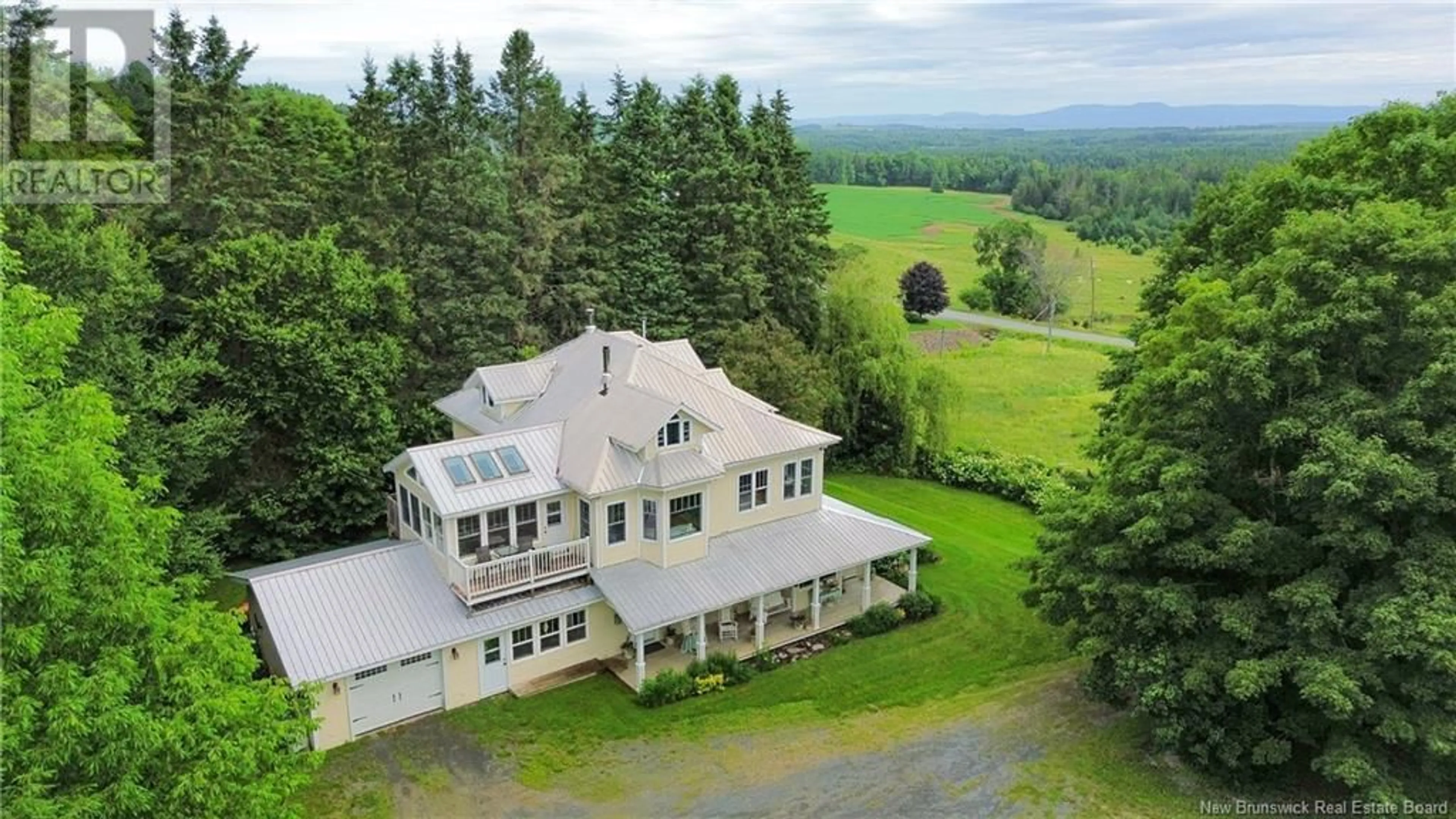 A pic from outside/outdoor area/front of a property/back of a property/a pic from drone, mountain view for 3727 560 ROUTE, Lower Knoxford New Brunswick E7K2R2