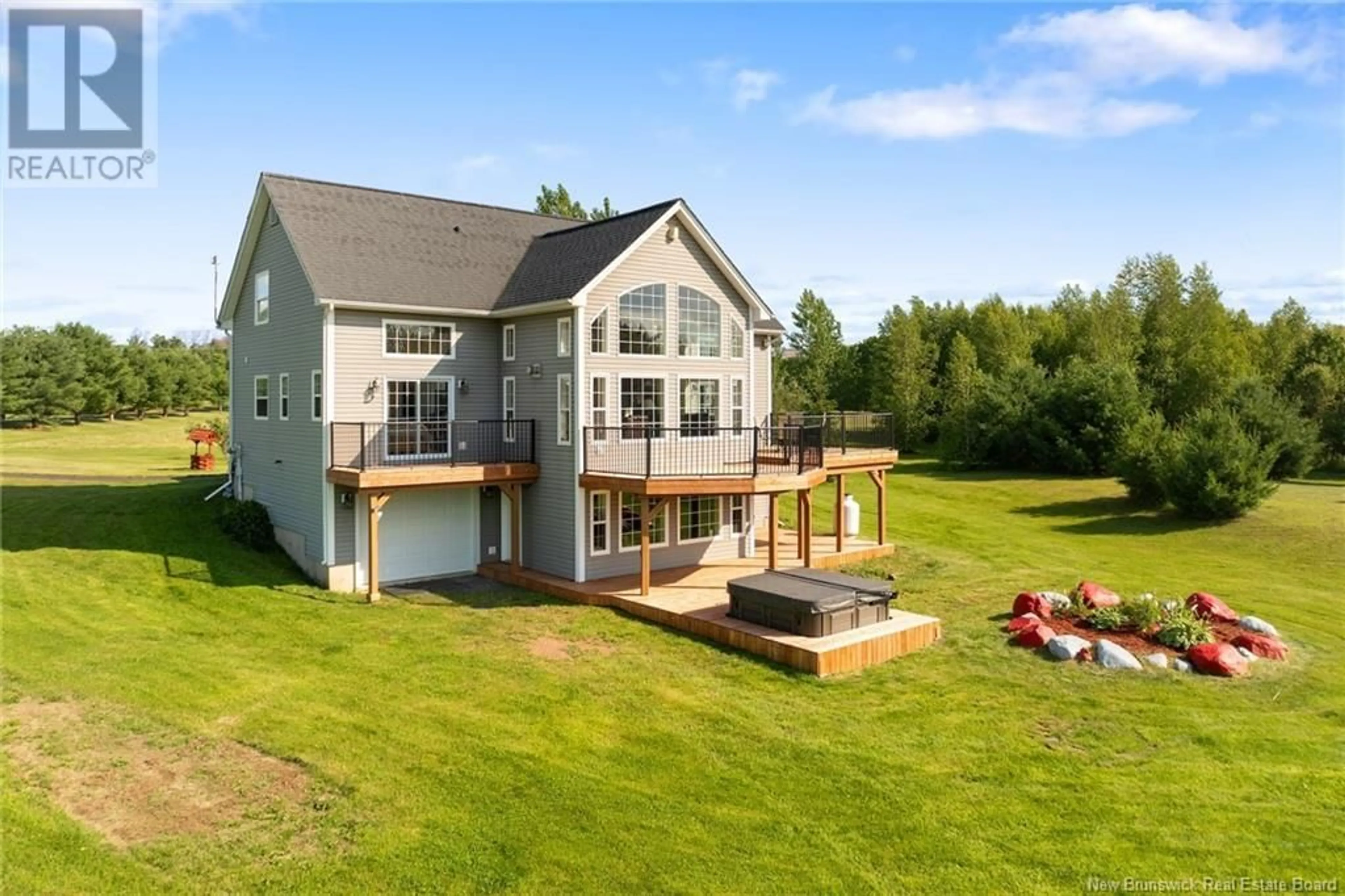 A pic from outside/outdoor area/front of a property/back of a property/a pic from drone, water/lake/river/ocean view for 8414 ROUTE 10, Cumberland Bay New Brunswick E4A2W7