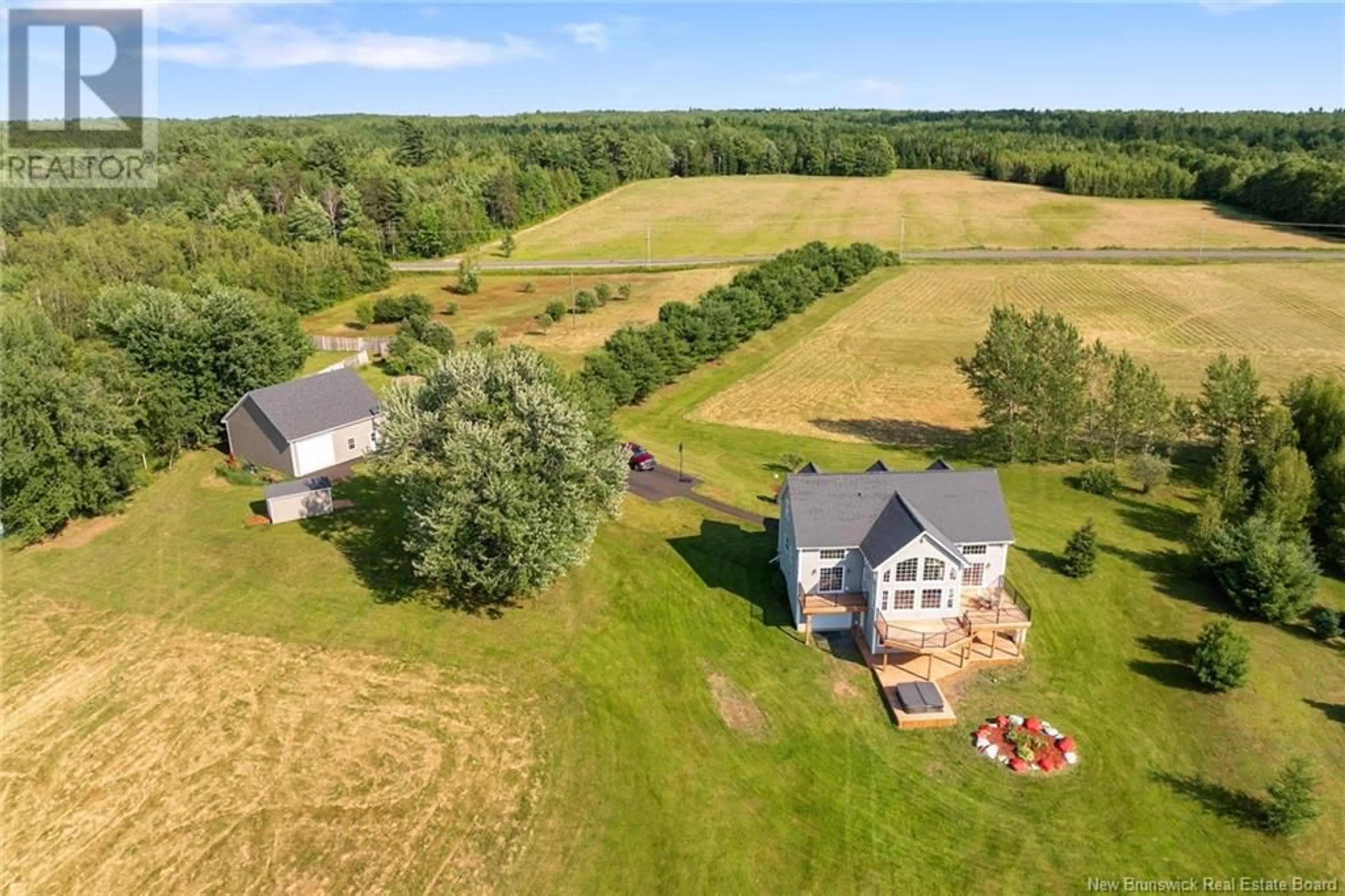 A pic from outside/outdoor area/front of a property/back of a property/a pic from drone, water/lake/river/ocean view for 8414 ROUTE 10, Cumberland Bay New Brunswick E4A2W7