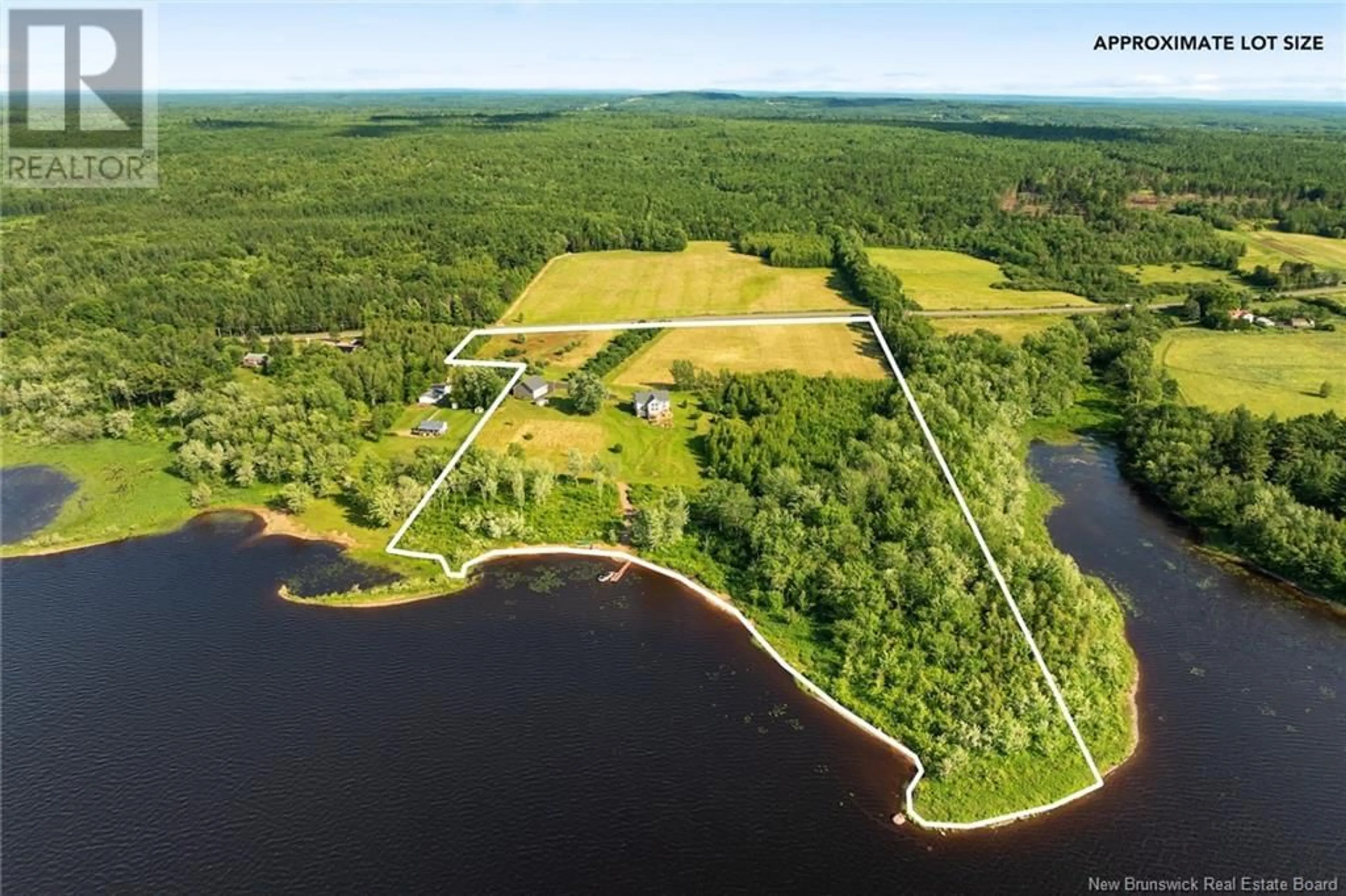 A pic from outside/outdoor area/front of a property/back of a property/a pic from drone, water/lake/river/ocean view for 8414 ROUTE 10, Cumberland Bay New Brunswick E4A2W7