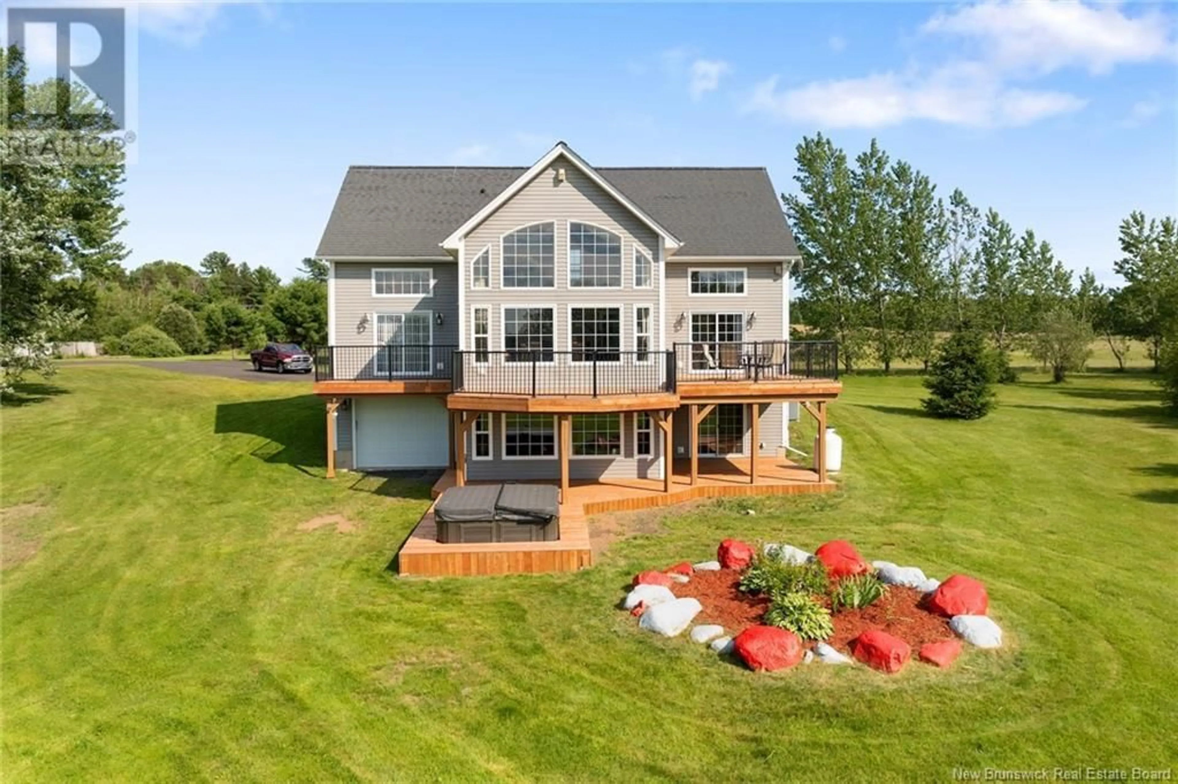 A pic from outside/outdoor area/front of a property/back of a property/a pic from drone, water/lake/river/ocean view for 8414 ROUTE 10, Cumberland Bay New Brunswick E4A2W7