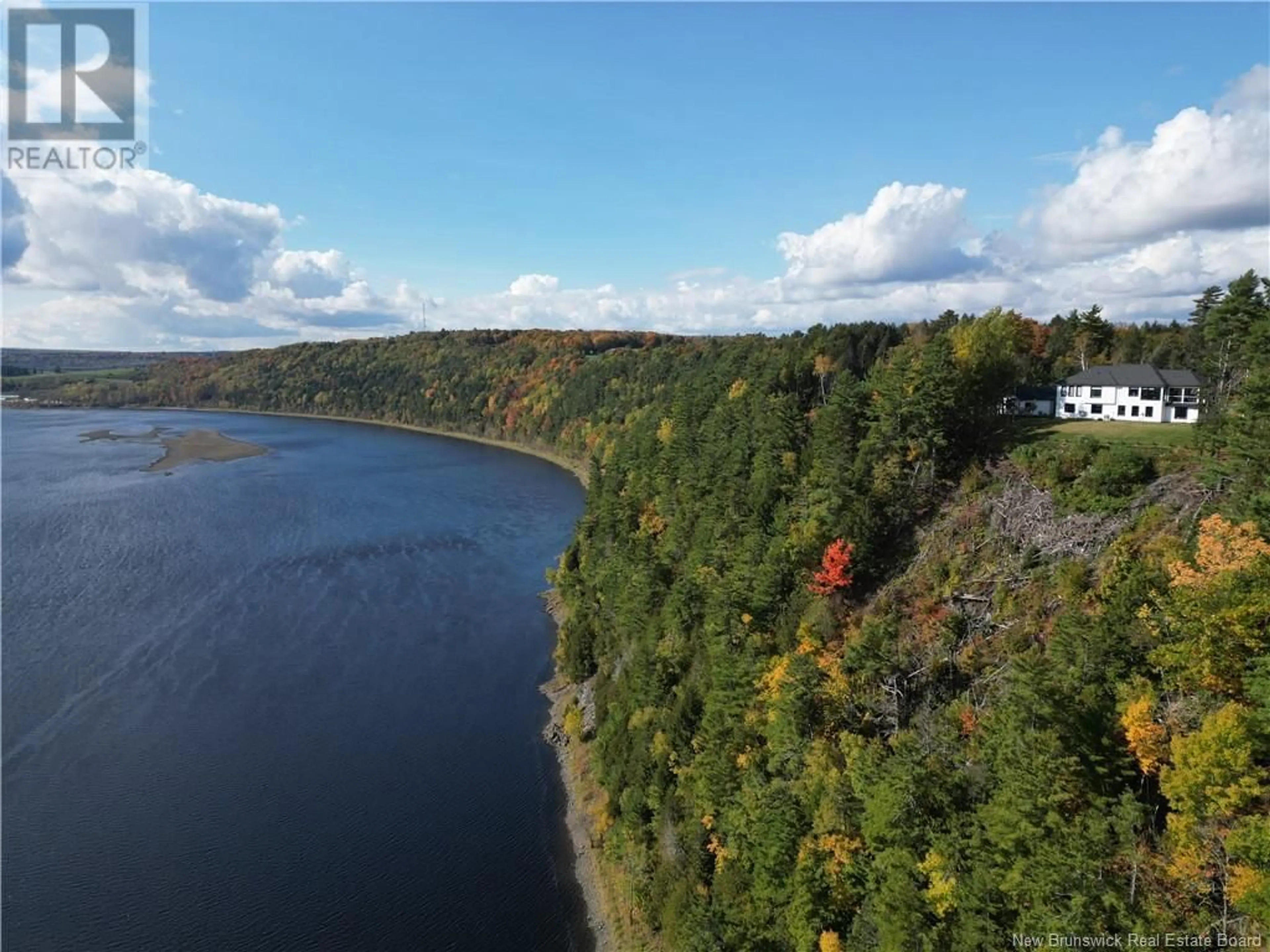 A pic from outside/outdoor area/front of a property/back of a property/a pic from drone, water/lake/river/ocean view for 230 CROCKS POINT ROAD, Keswick Ridge New Brunswick E6L1T7