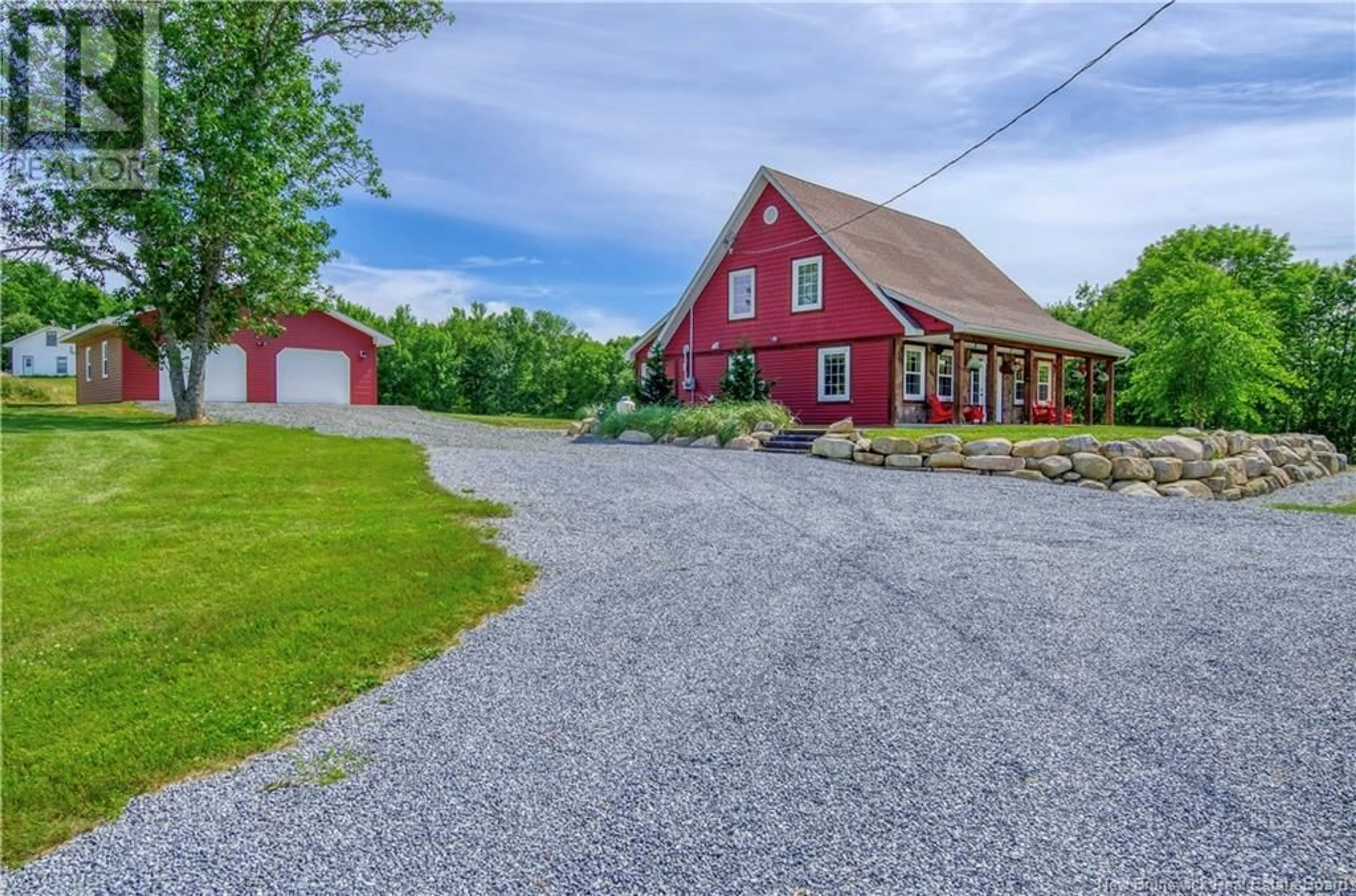 A pic from outside/outdoor area/front of a property/back of a property/a pic from drone, street for 19 STOCKFORD LANE, Wickham New Brunswick E5T3S8