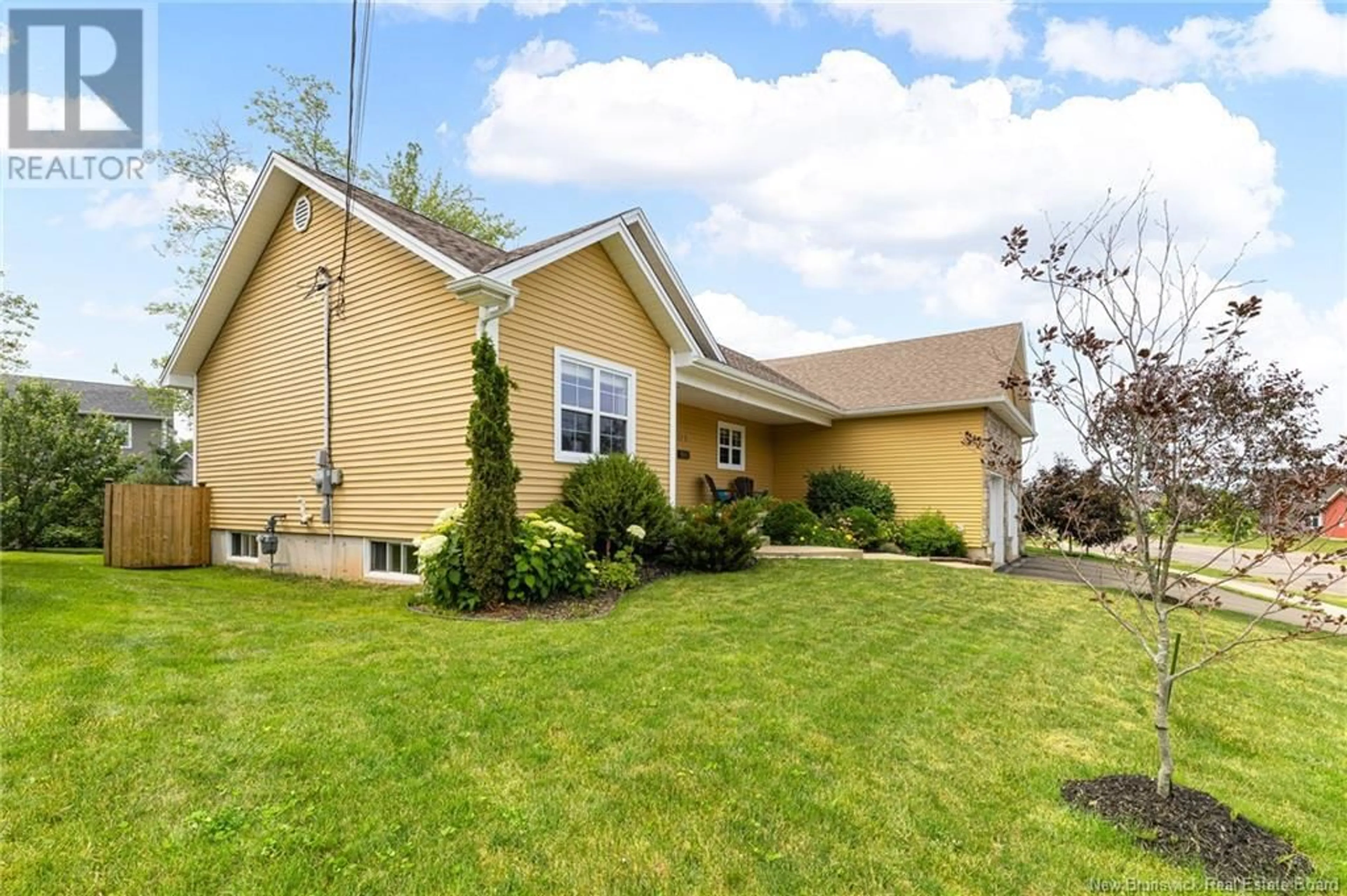 Home with vinyl exterior material, street for 123 ERINVALE DRIVE, Moncton New Brunswick E1A6T4