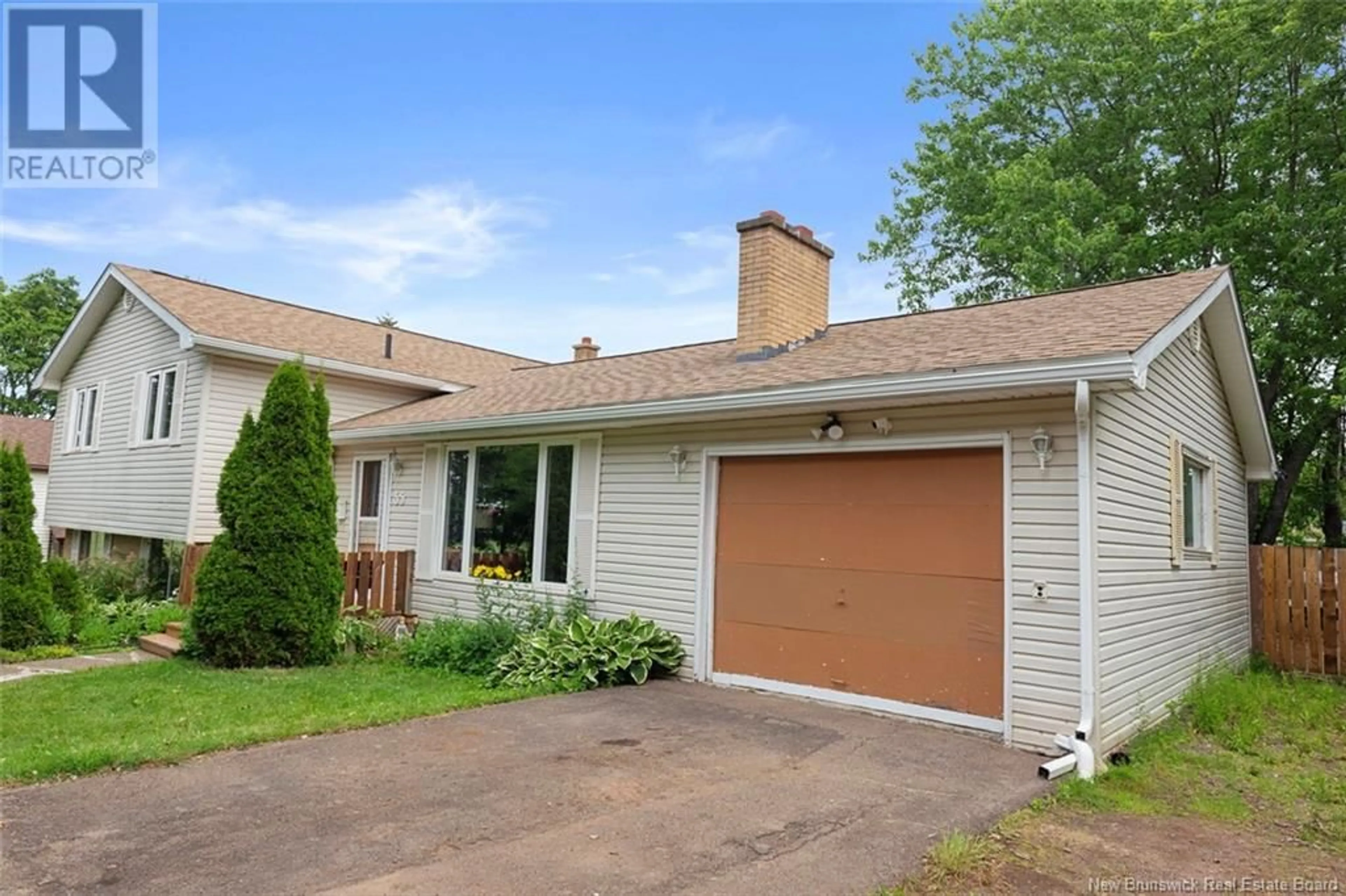 Home with vinyl exterior material, street for 55 BLOOR DRIVE, Riverview New Brunswick E1B1B6