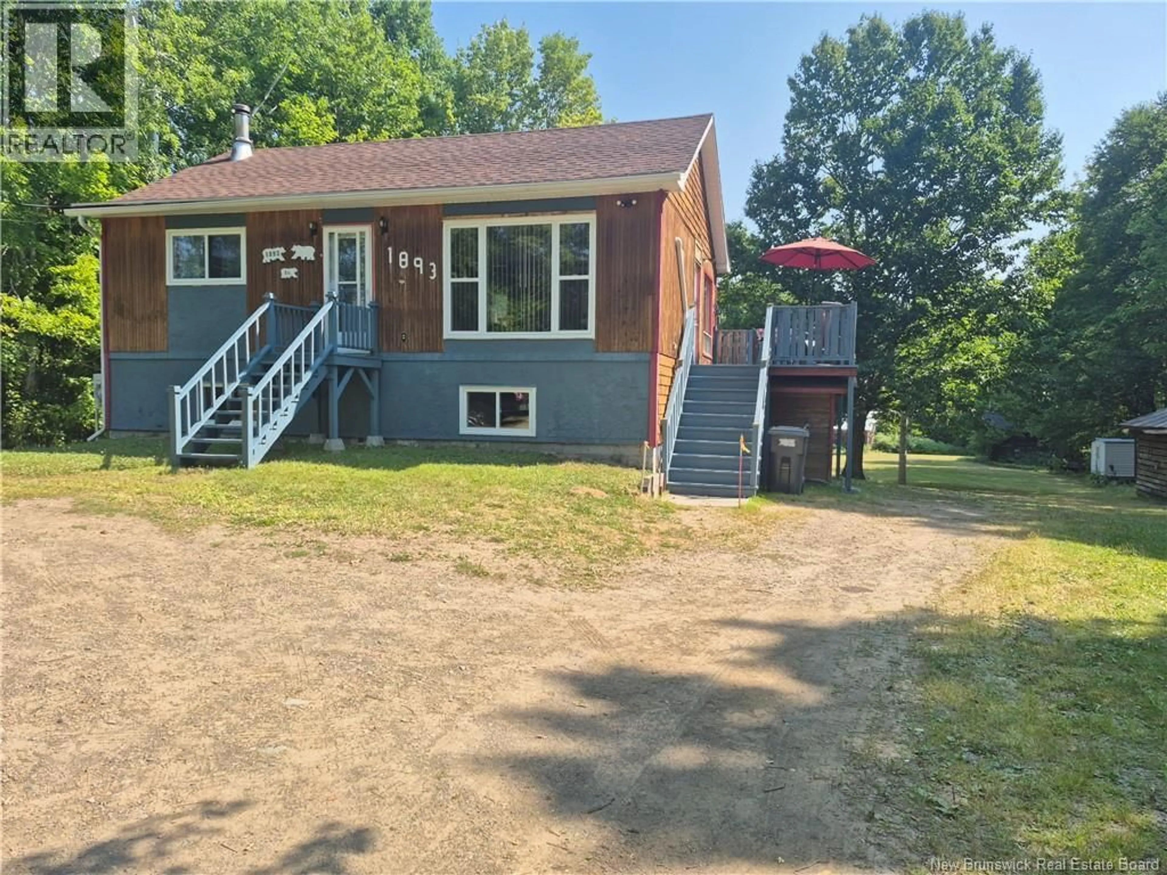 A pic from outside/outdoor area/front of a property/back of a property/a pic from drone, street for 1893 CH LUGAR, Lugar New Brunswick E8K3B6