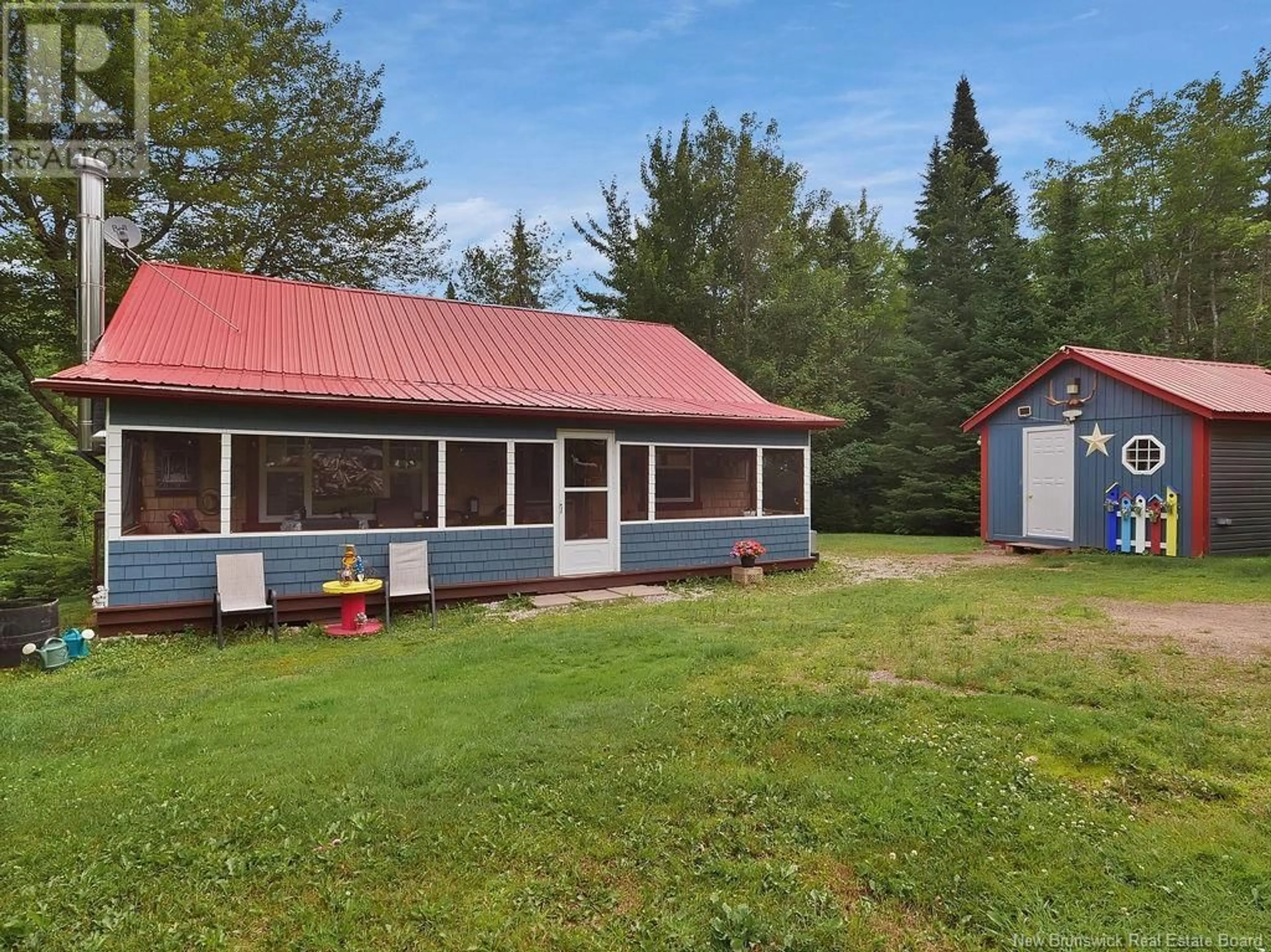 A pic from outside/outdoor area/front of a property/back of a property/a pic from drone, unknown for 621 CHERRYVALE ROAD, Canaan New Brunswick E4Z5X7