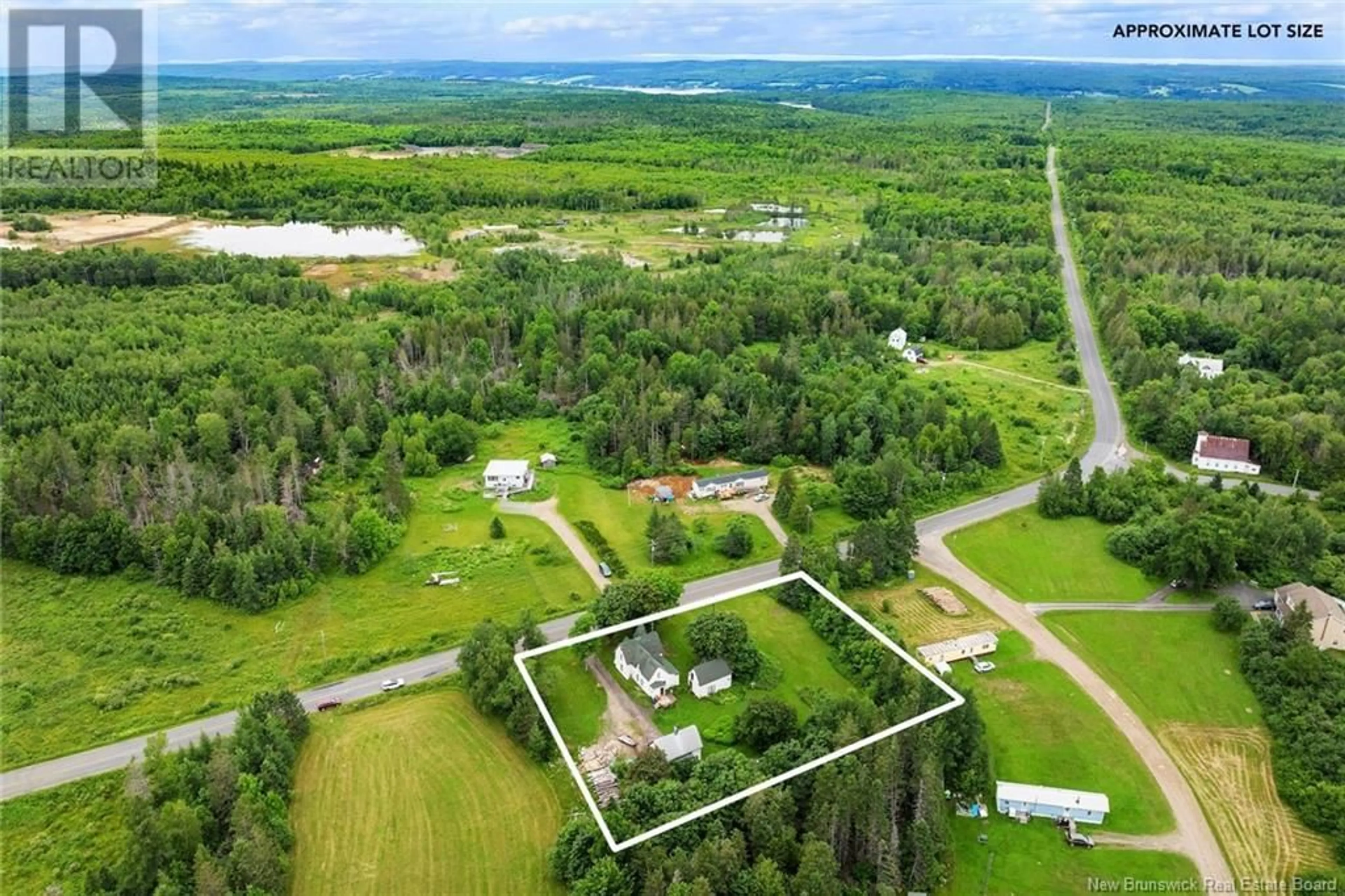 A pic from outside/outdoor area/front of a property/back of a property/a pic from drone, unknown for 605 635 ROUTE, Lake George New Brunswick E6K3M3