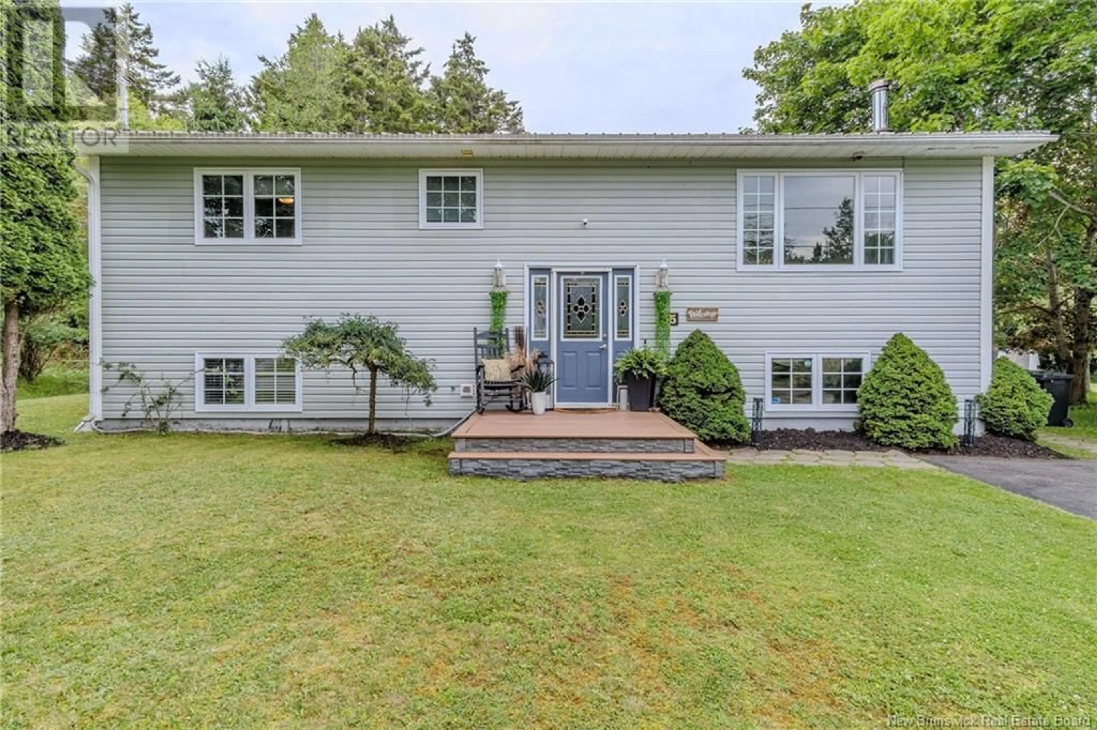 Home with vinyl exterior material, street for 55 BALL PARK AVENUE, Rothesay New Brunswick E2E2B8