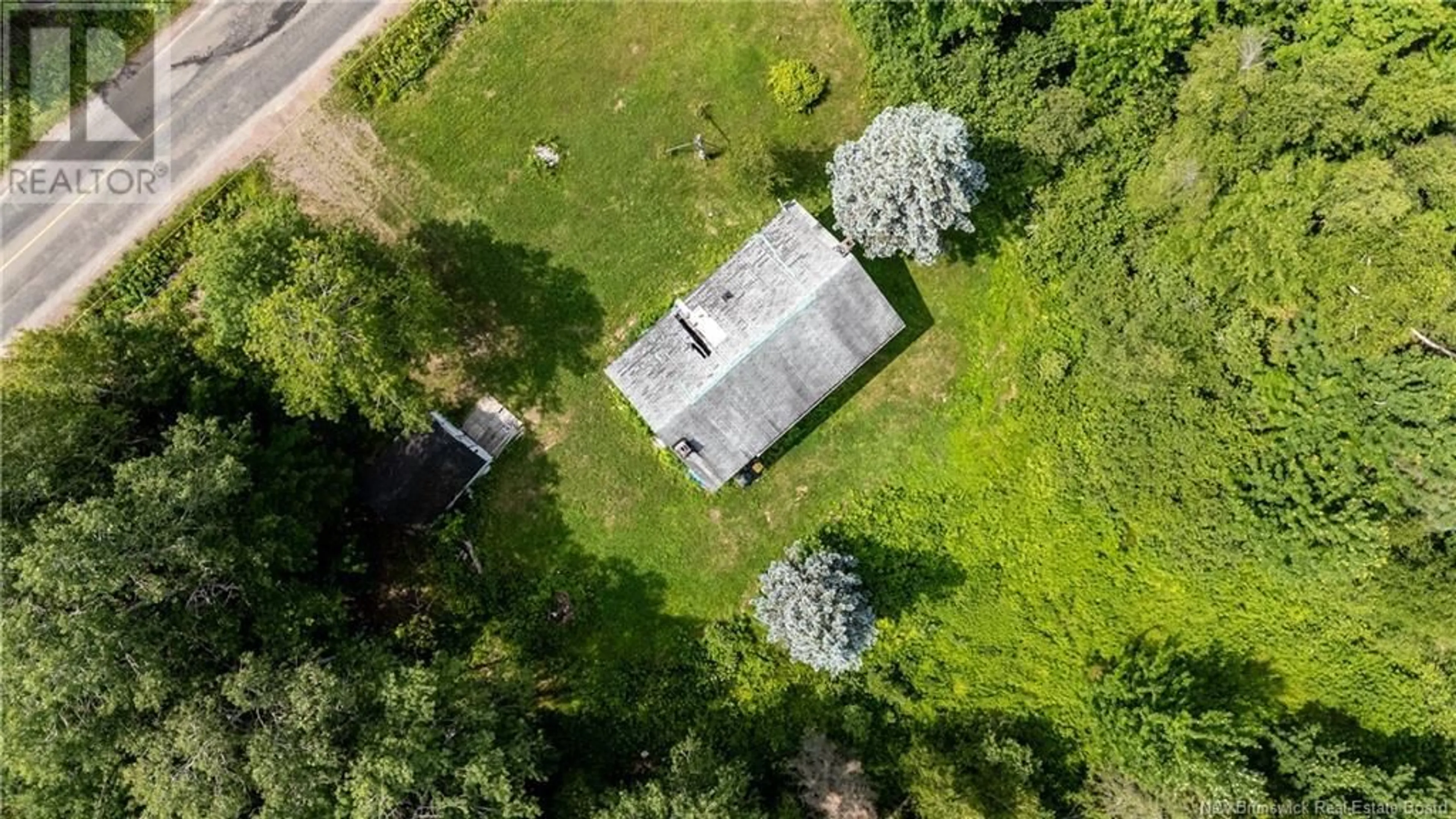 A pic from outside/outdoor area/front of a property/back of a property/a pic from drone, building for 4148 ROUTE 910, Shenstone New Brunswick E4H4H2