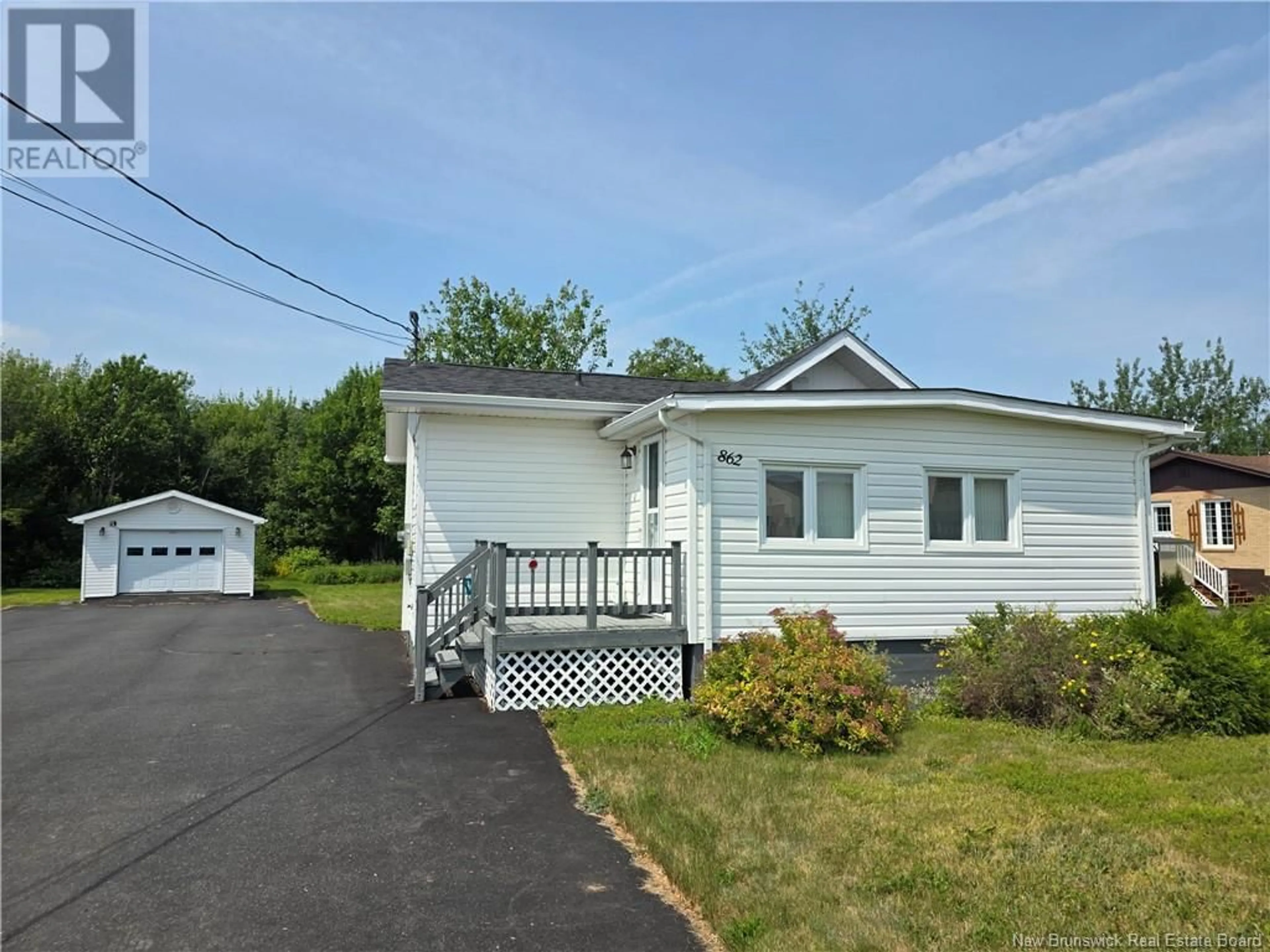 Home with vinyl exterior material, street for 862 PRINCIPALE, Beresford New Brunswick E8K2G8