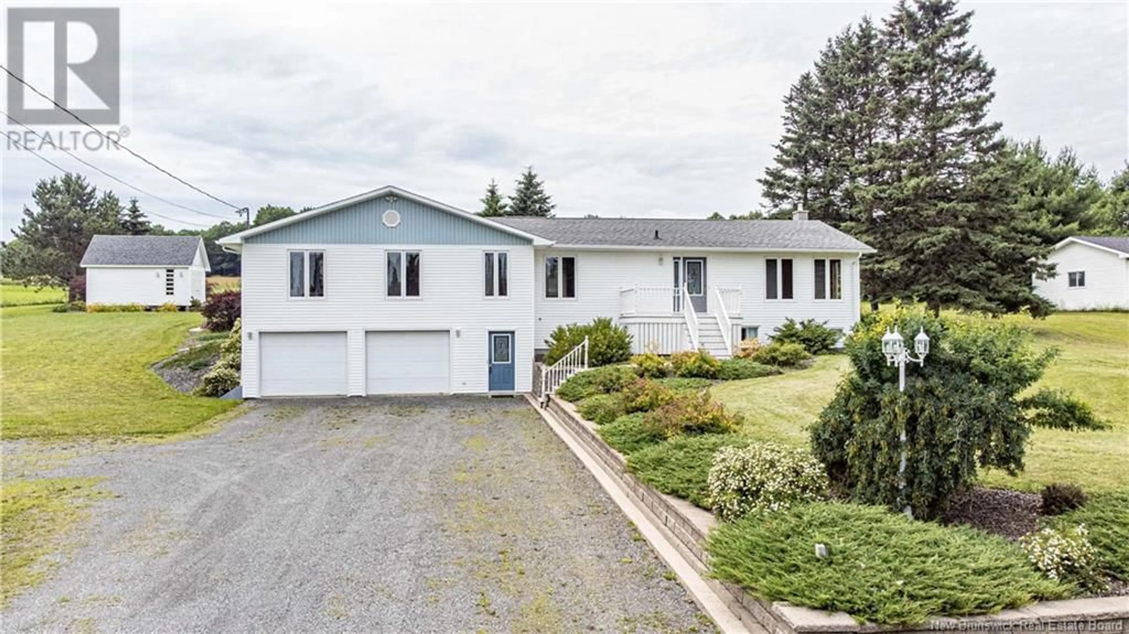 Home with vinyl exterior material, street for 122 CROCKS POINT ROAD, Keswick Ridge New Brunswick E6L1T5