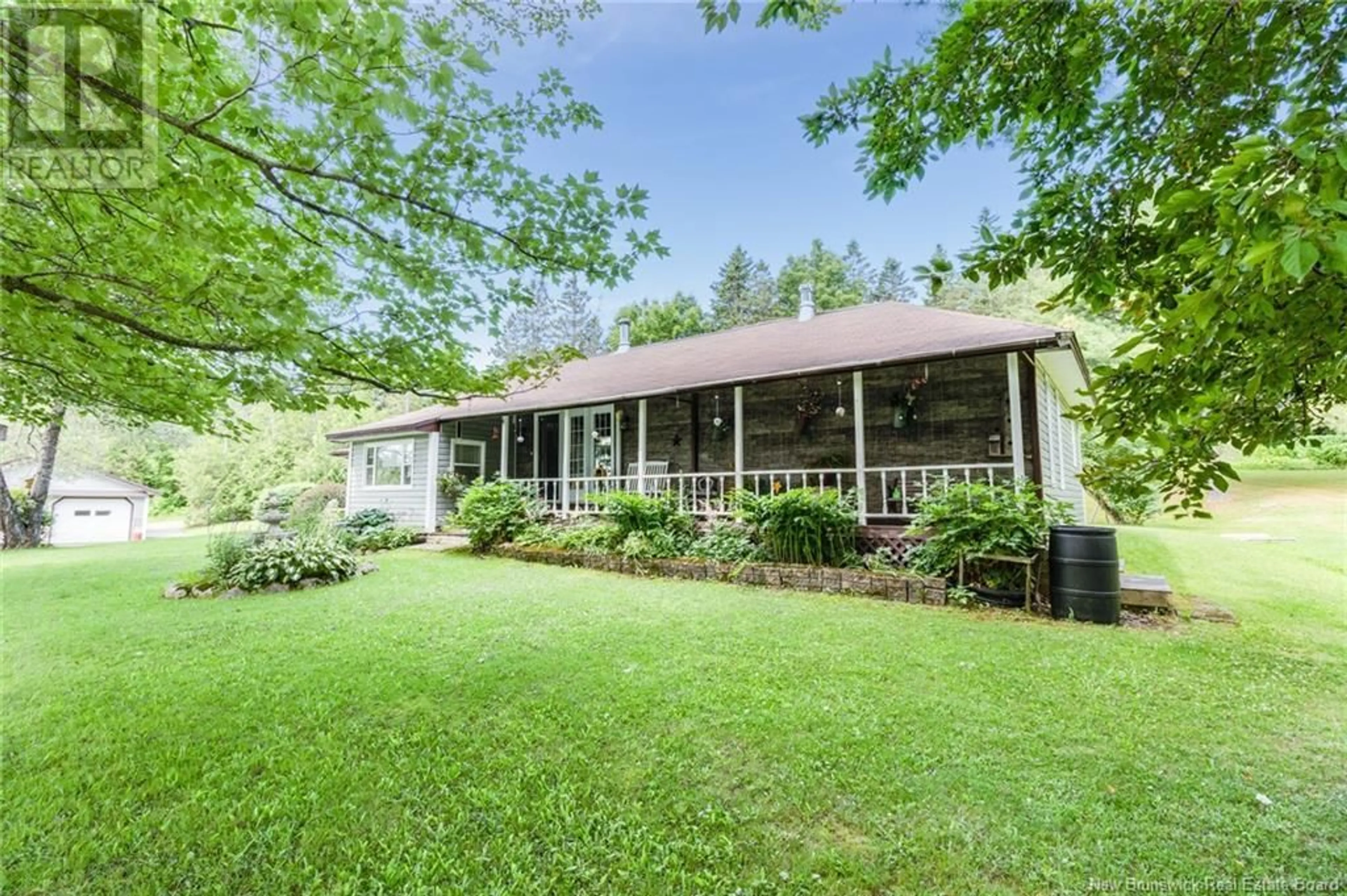 A pic from outside/outdoor area/front of a property/back of a property/a pic from drone, unknown for 398 TWEEDSIDE LANE, Harvey New Brunswick E6K2L1