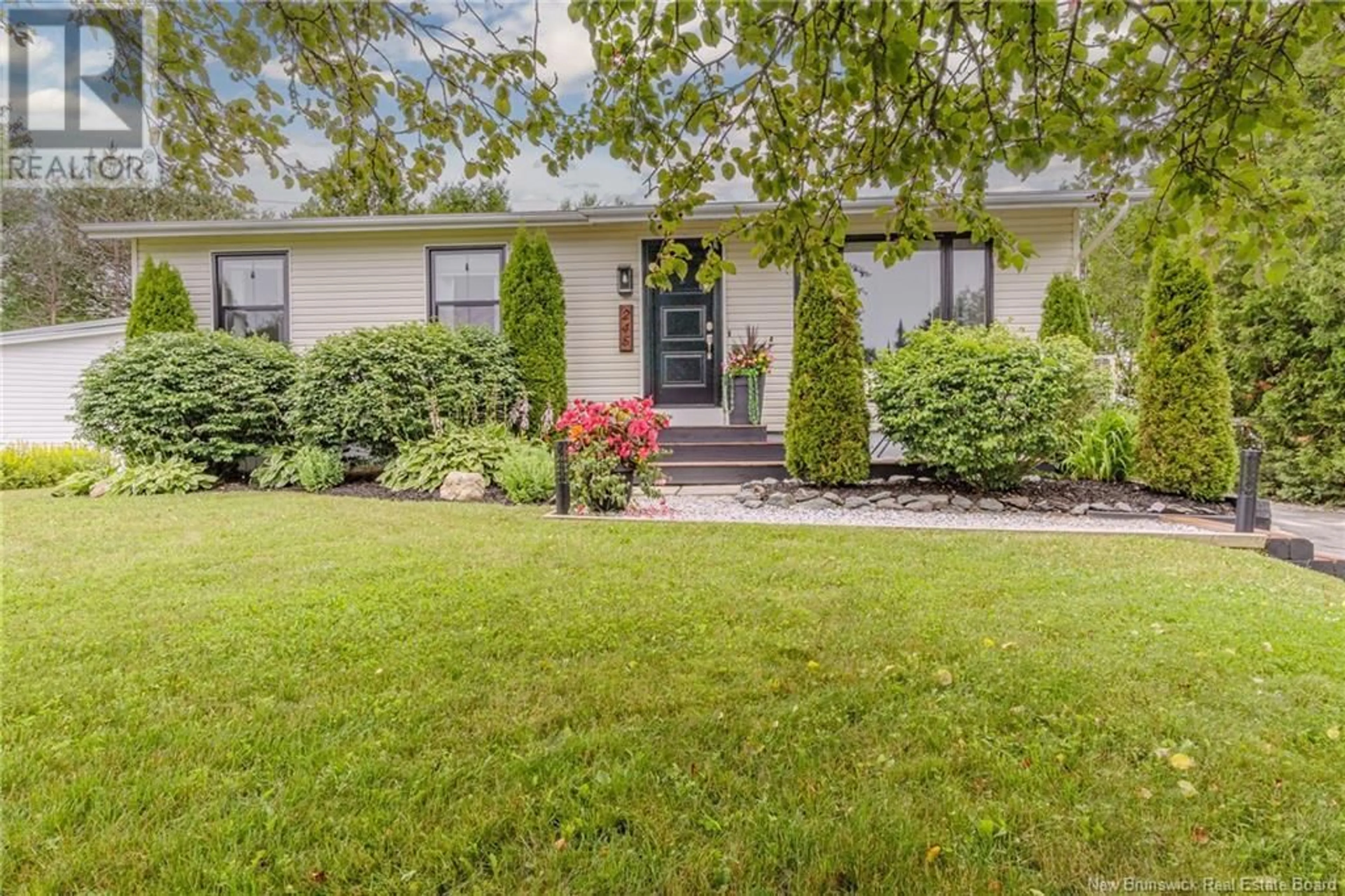 Home with vinyl exterior material, street for 245 KAREN STREET, Saint John New Brunswick E2N1E7
