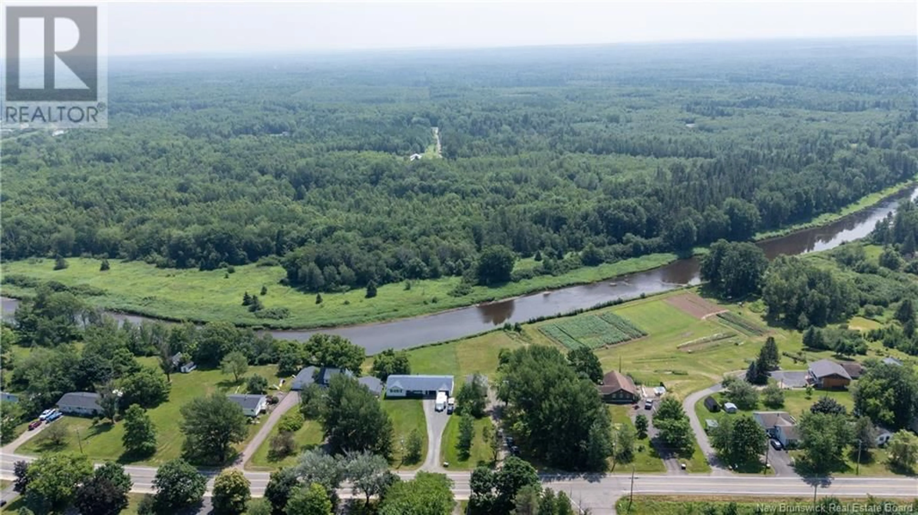 A pic from outside/outdoor area/front of a property/back of a property/a pic from drone, water/lake/river/ocean view for 3290 MAIN STREET, Salisbury New Brunswick E4J2M3