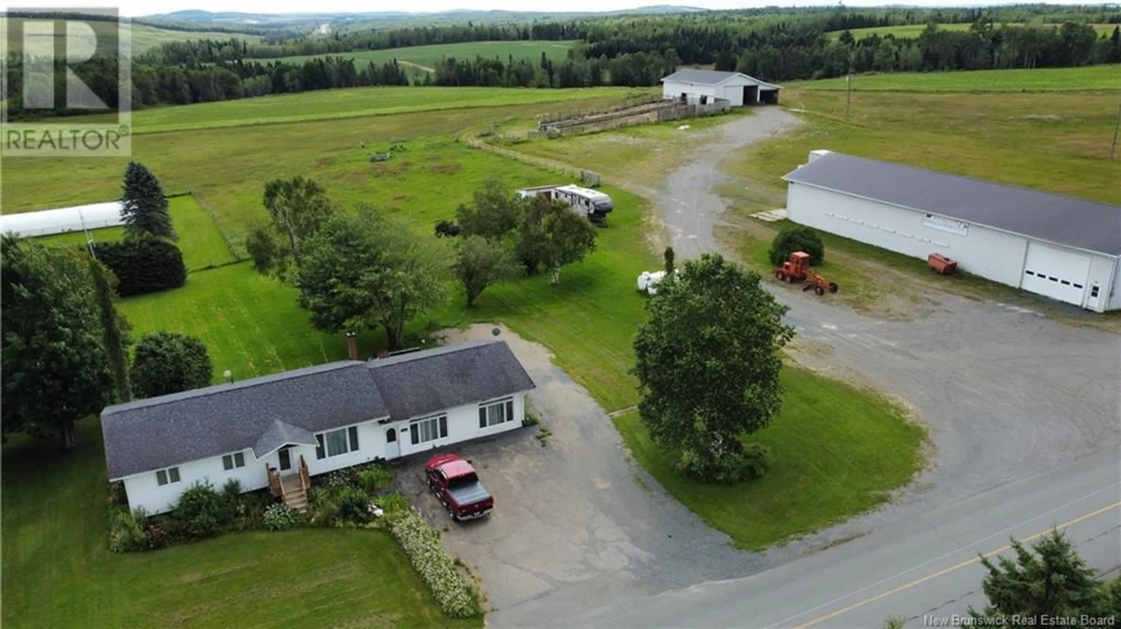 A pic from outside/outdoor area/front of a property/back of a property/a pic from drone, building for 10 375 ROUTE, Grand Falls New Brunswick E3Z1Z3