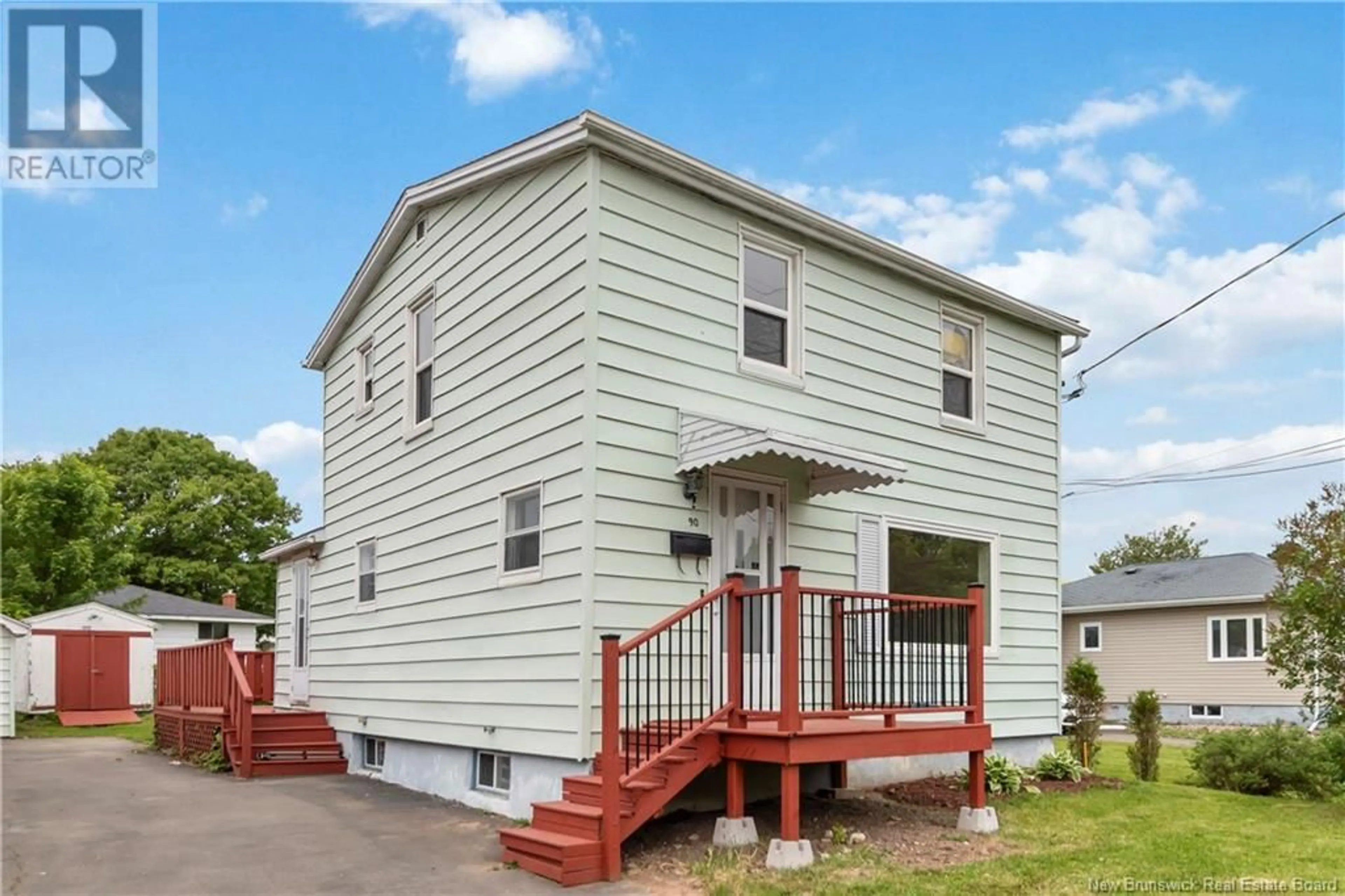 Home with vinyl exterior material, street for 90 UPTON STREET, Moncton New Brunswick E1E2Z7