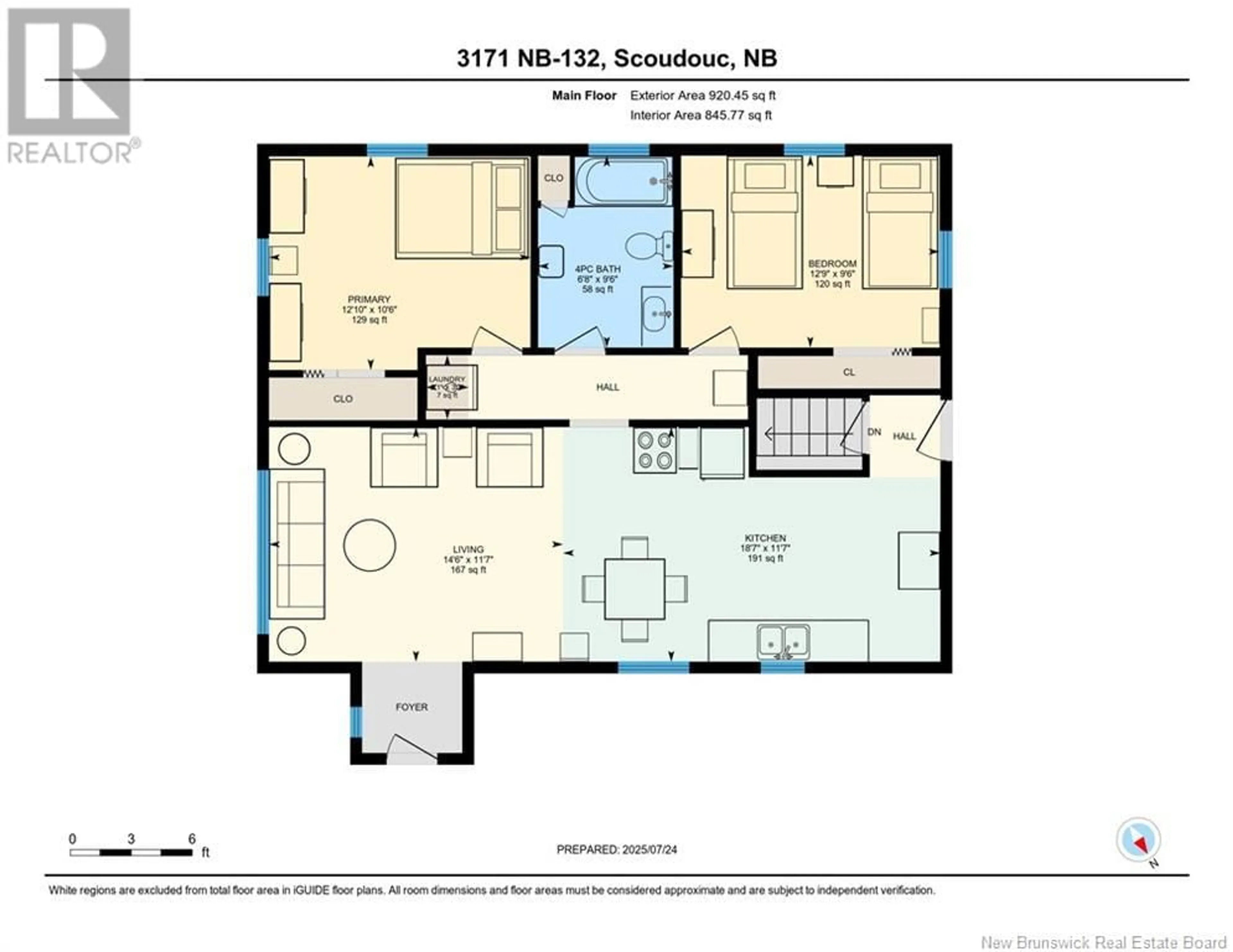 Floor plan for 3171 ROUTE 132, Scoudouc New Brunswick E4P3R8