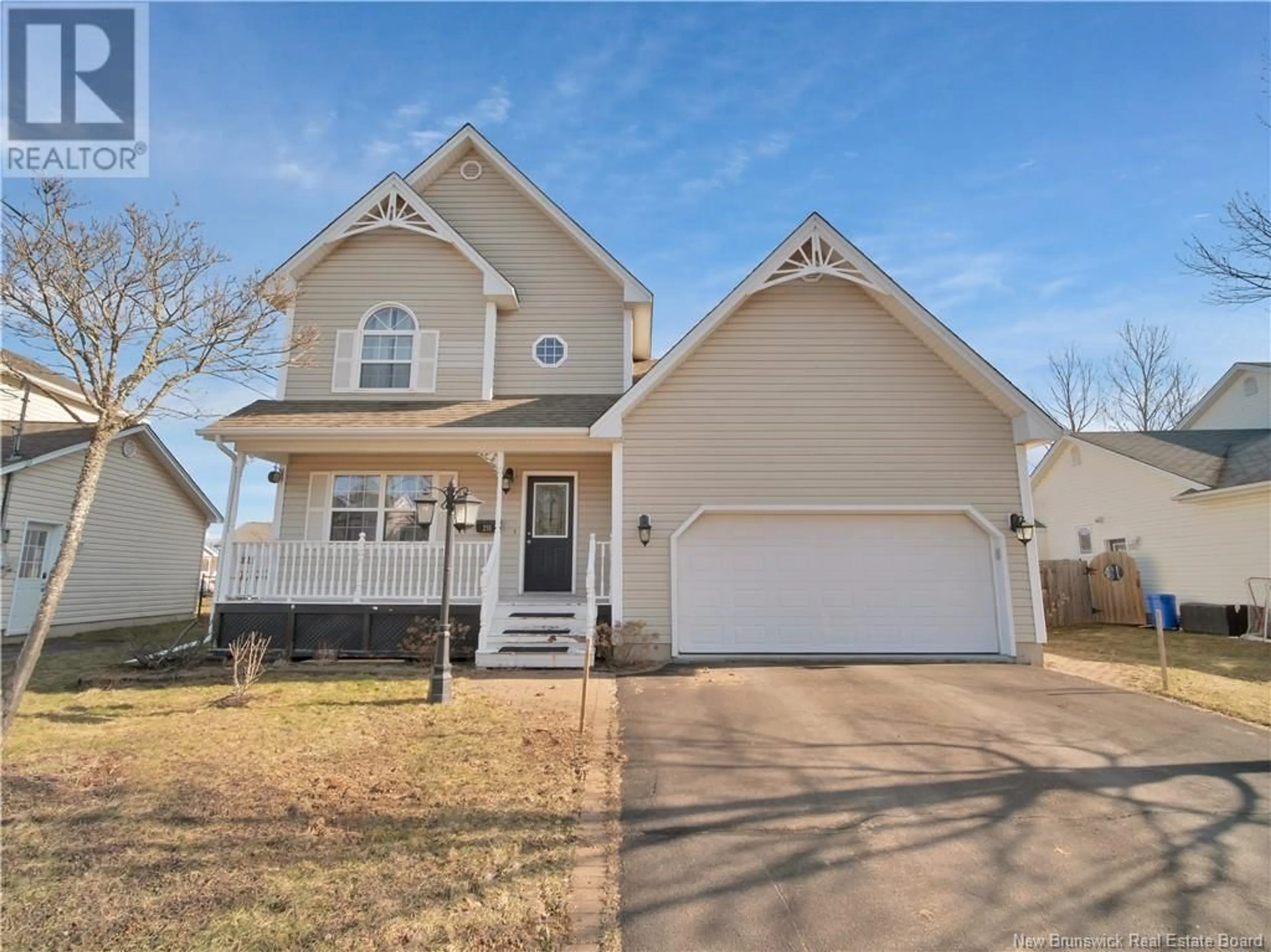 Home with vinyl exterior material, street for 291 TWIN OAKS DRIVE, Moncton New Brunswick E1G4W7
