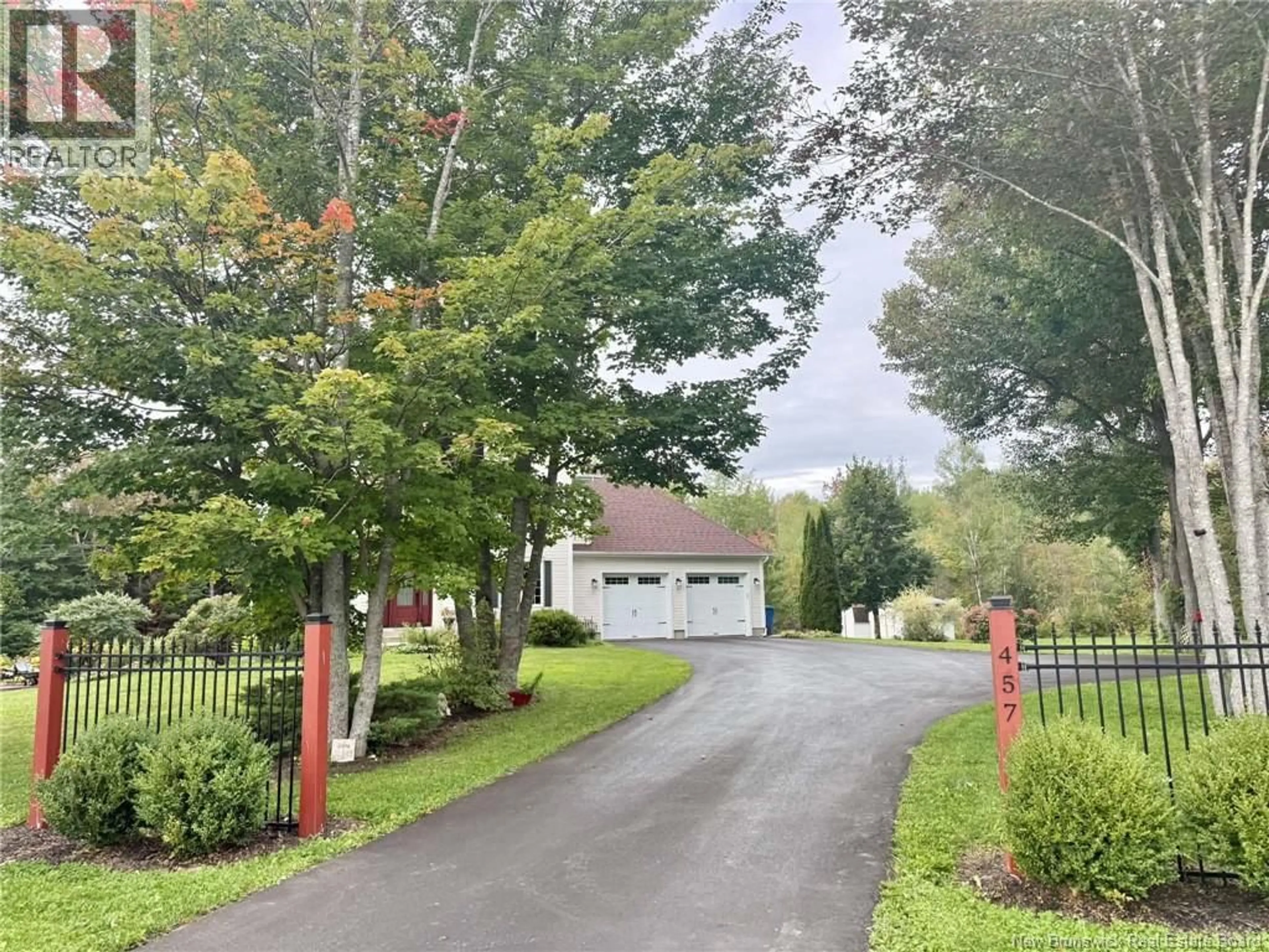 A pic from outside/outdoor area/front of a property/back of a property/a pic from drone, street for 457 RENNIE ROAD, Miramichi New Brunswick E1V5Z6