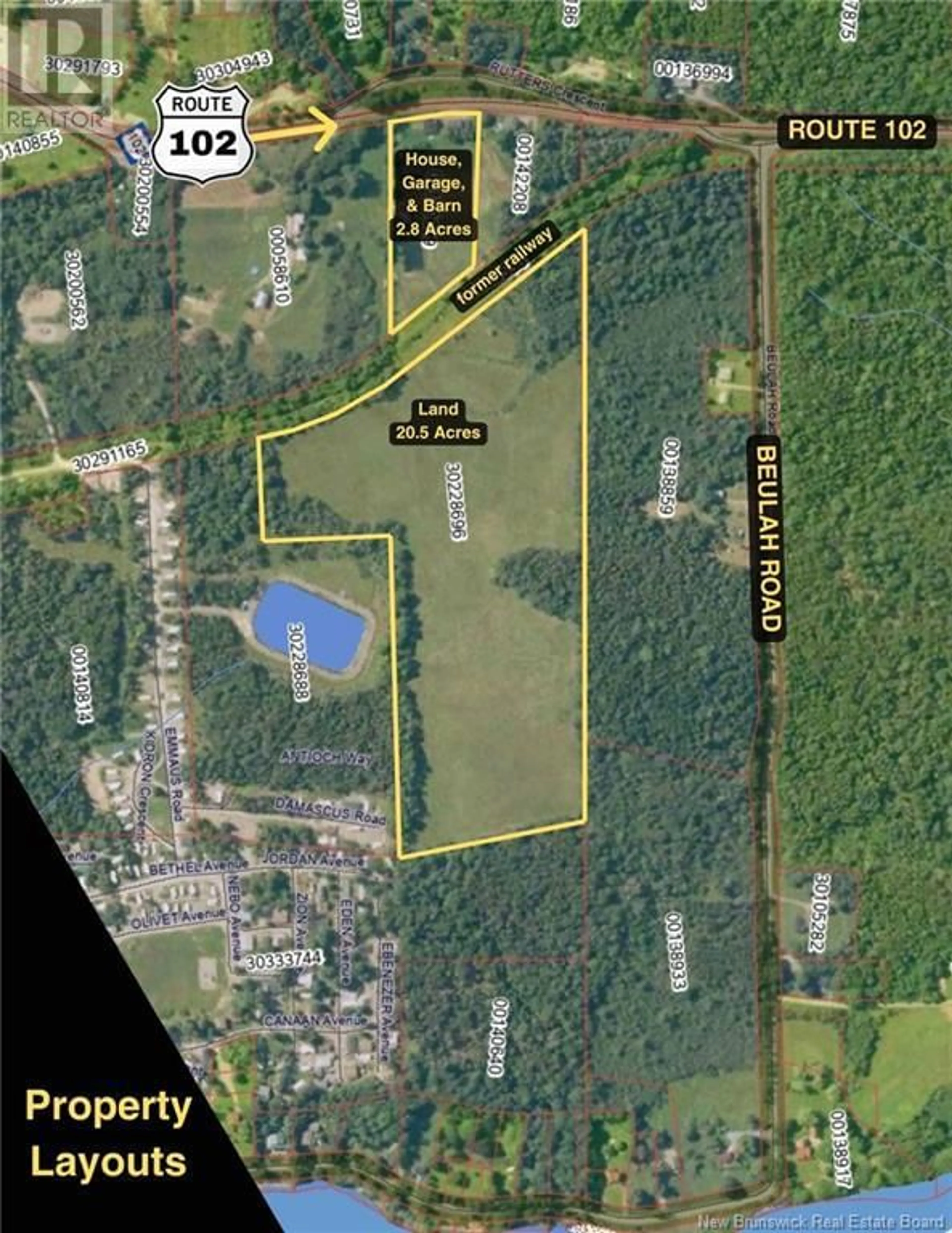 A pic from outside/outdoor area/front of a property/back of a property/a pic from drone, building for 7509 ROUTE 102, Browns Flat New Brunswick E5M2N8