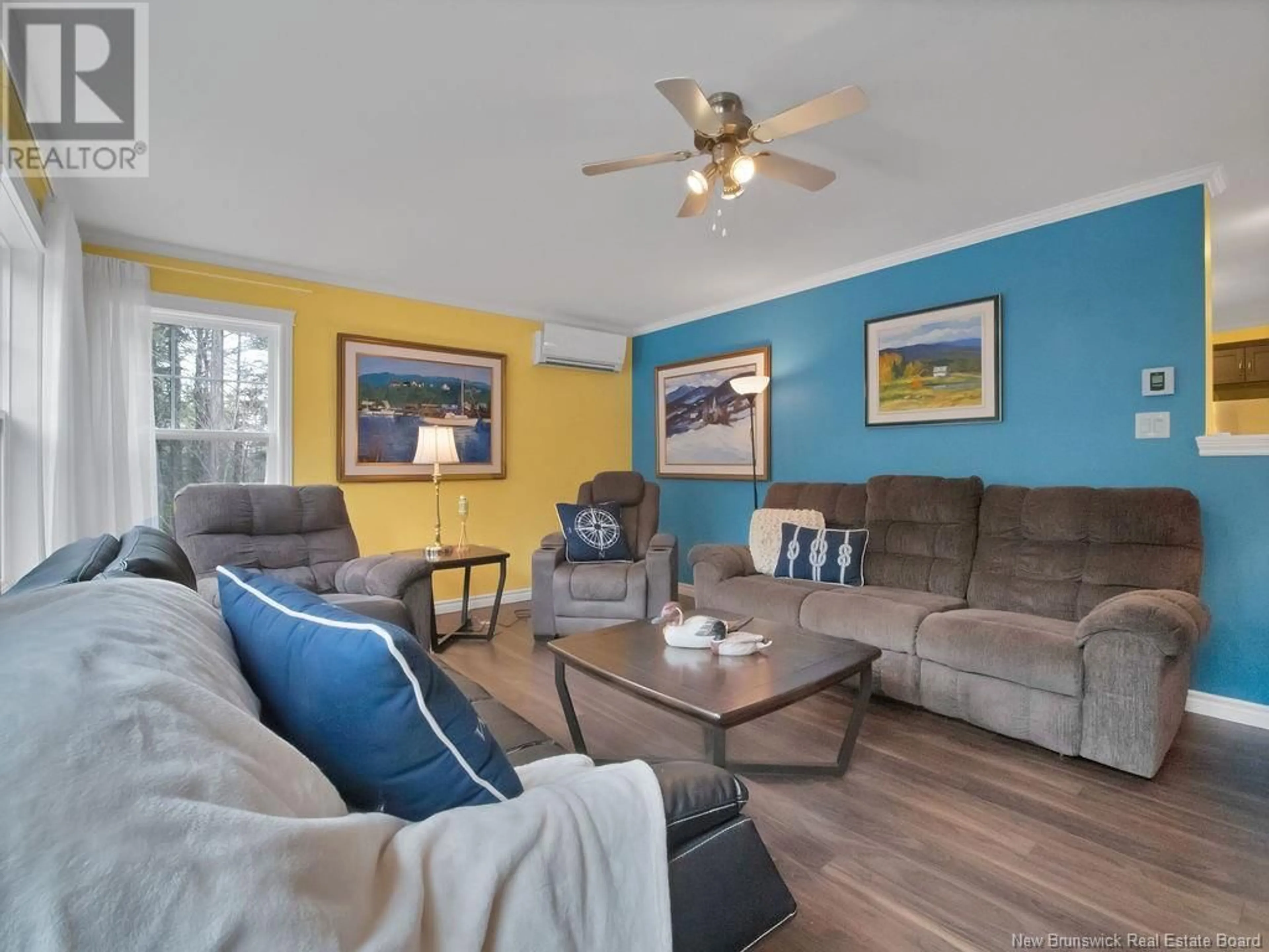 Living room with furniture, wood/laminate floor for 902 ROUTE 505, Sainte-Anne-De-Kent New Brunswick E4S1K1