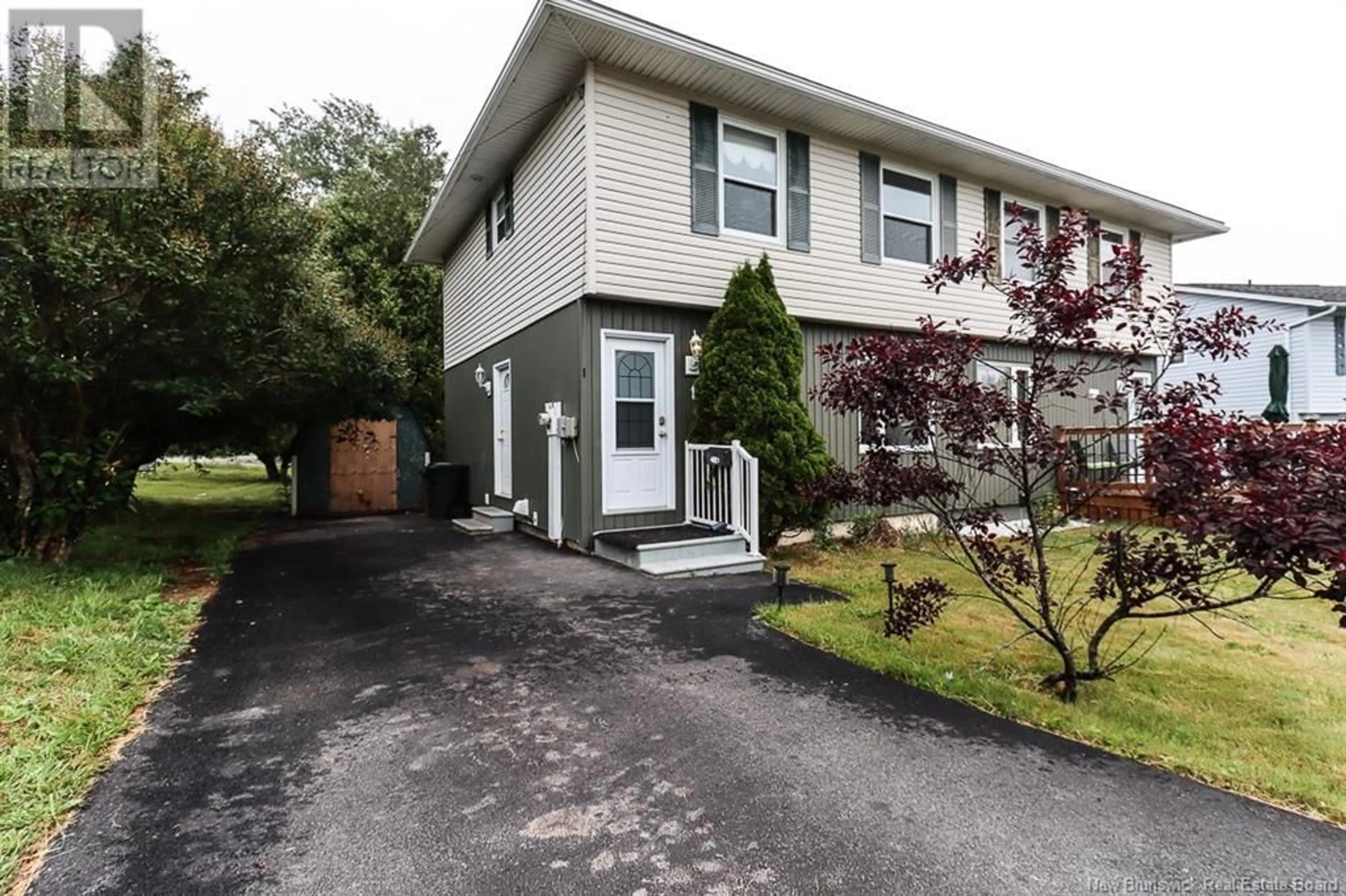 Home with vinyl exterior material, street for 1 BIRCHWOOD PLACE, Saint John New Brunswick E2M5G4