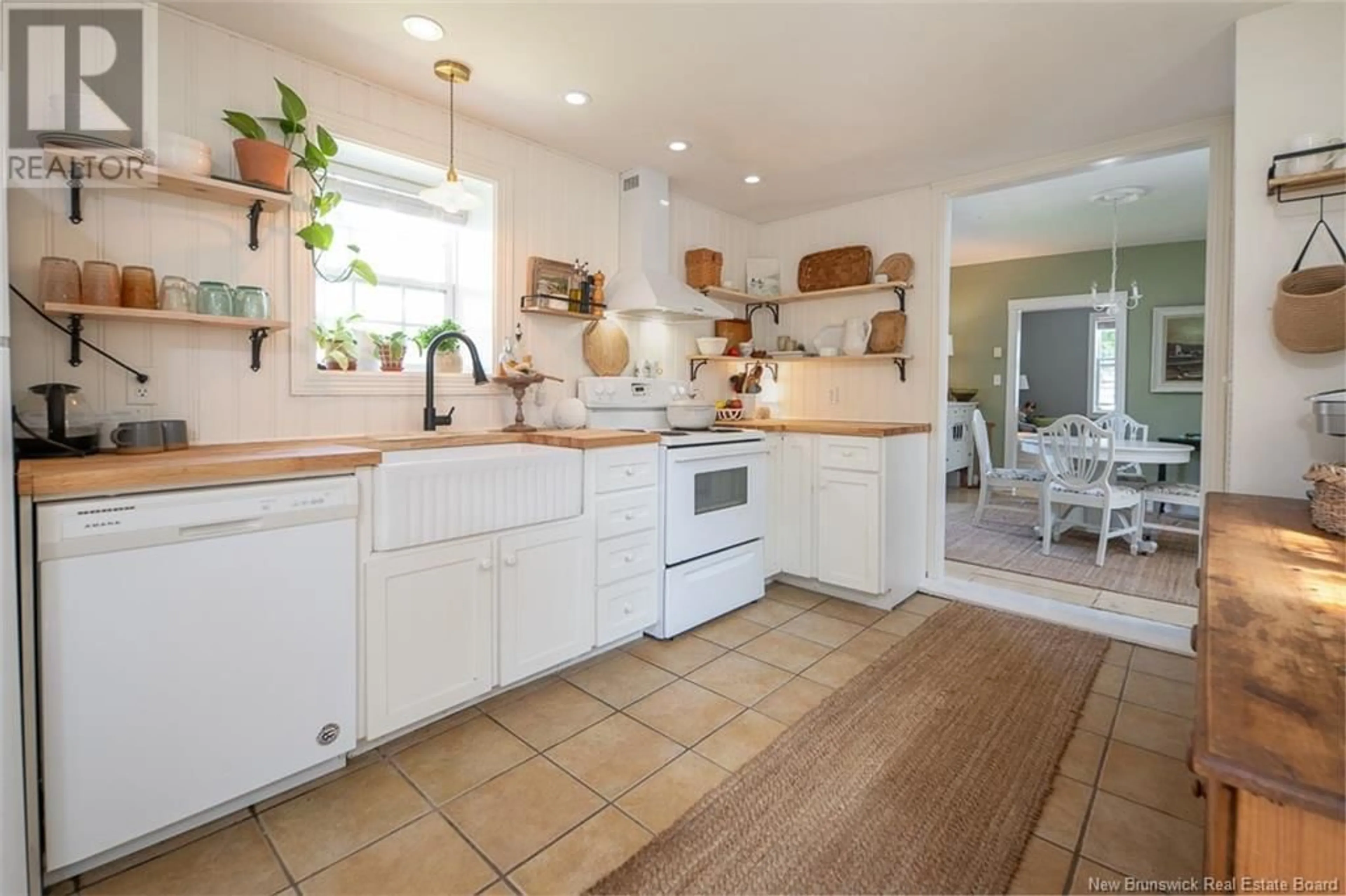 Open concept kitchen, ceramic/tile floor for 212 GEORGE STREET, Fredericton New Brunswick E3B1J5