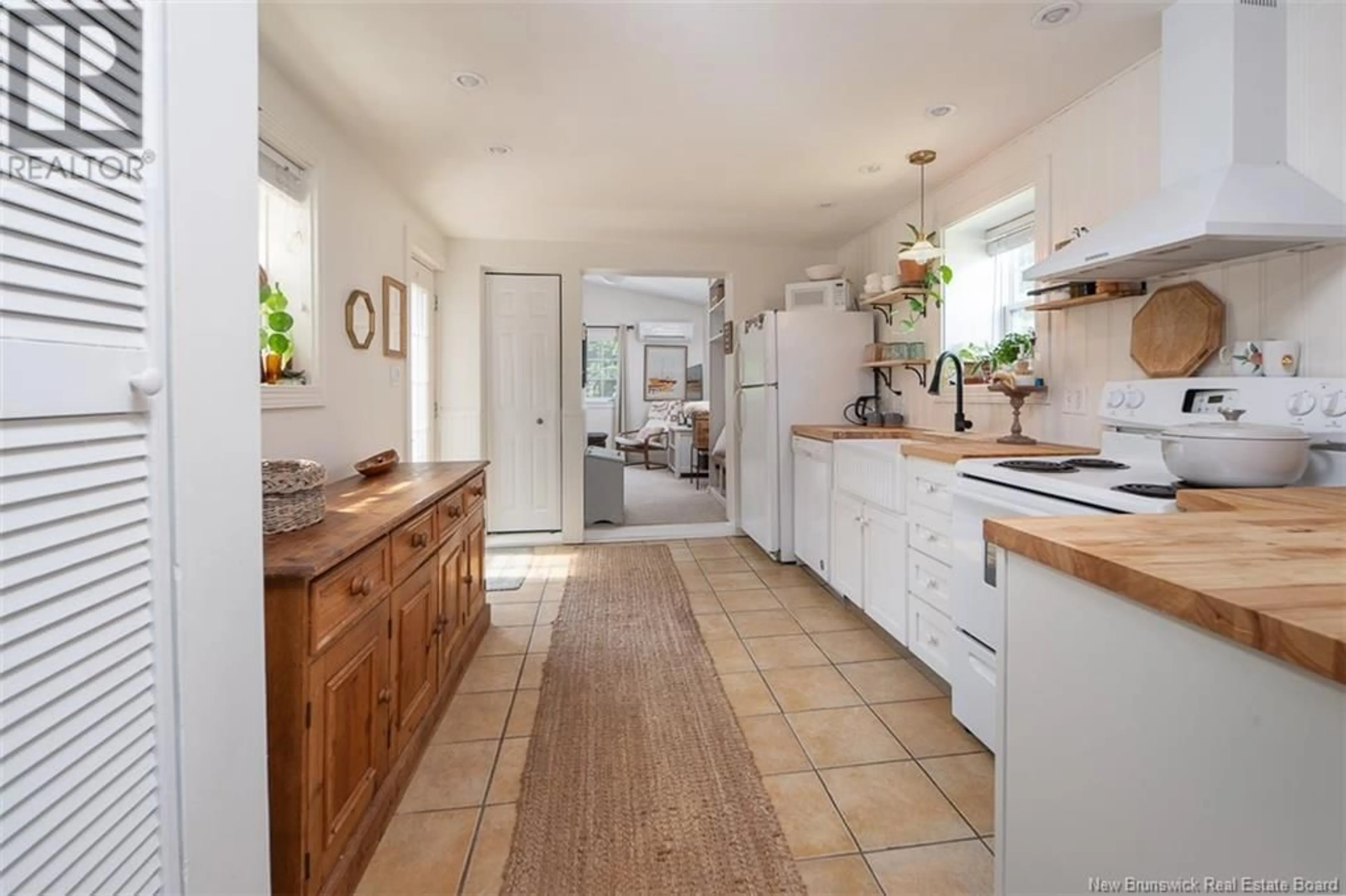 Open concept kitchen, ceramic/tile floor for 212 GEORGE STREET, Fredericton New Brunswick E3B1J5