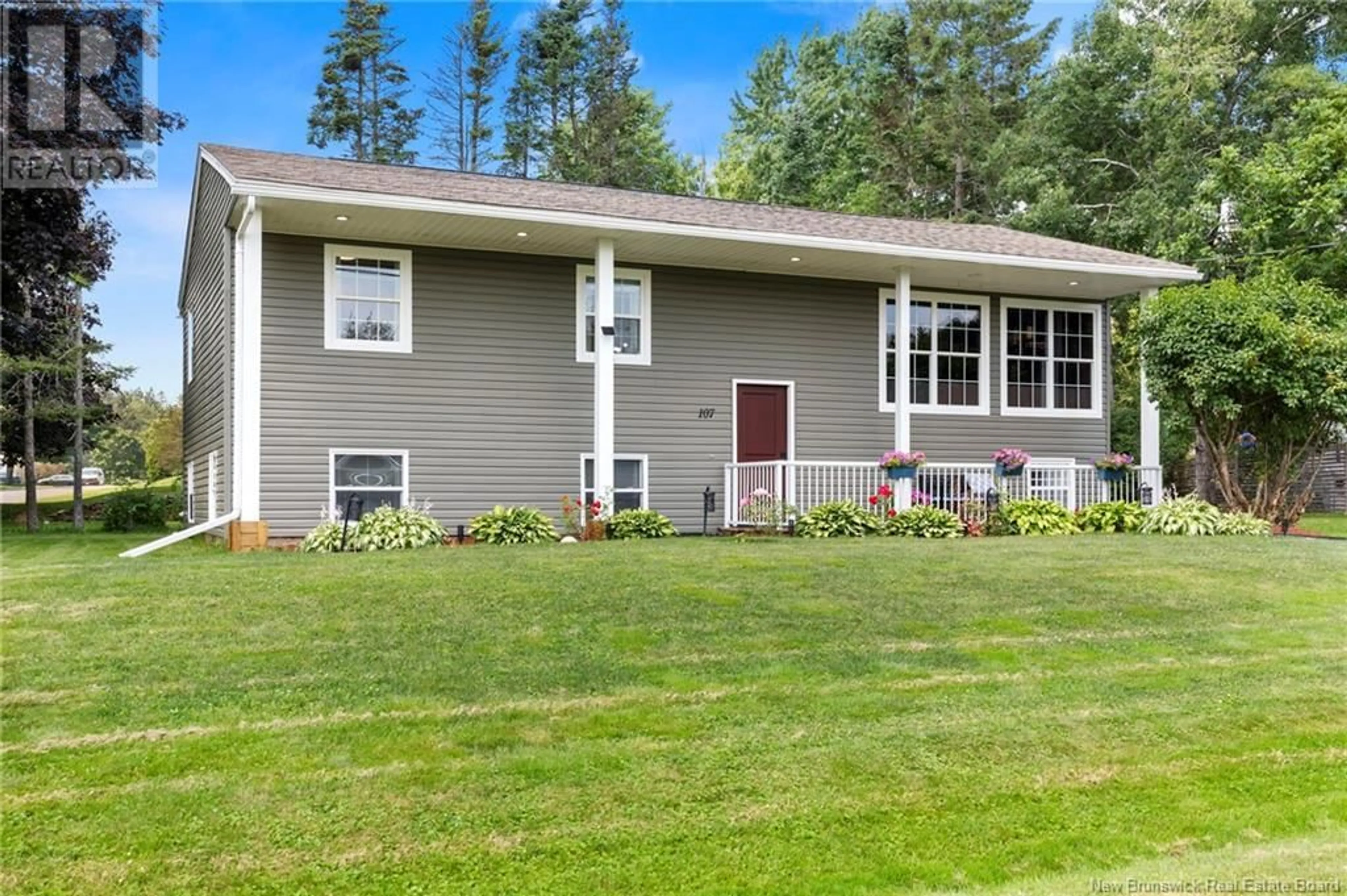 Home with vinyl exterior material, street for 107 HORNCASTLE STREET, New Maryland New Brunswick E3C1E9
