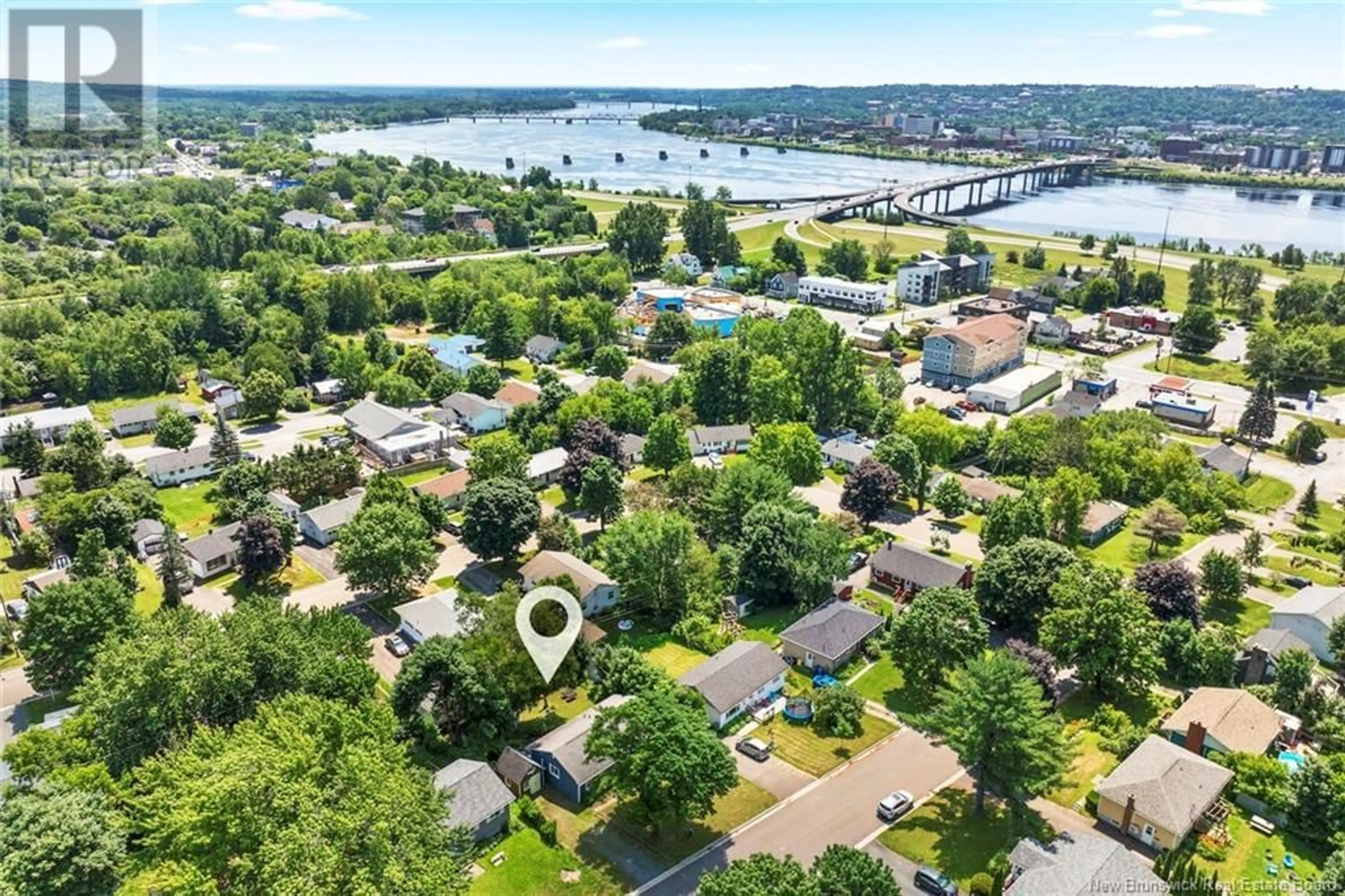 A pic from outside/outdoor area/front of a property/back of a property/a pic from drone, water/lake/river/ocean view for 162 PRESTON DRIVE, Fredericton New Brunswick E3A2L4