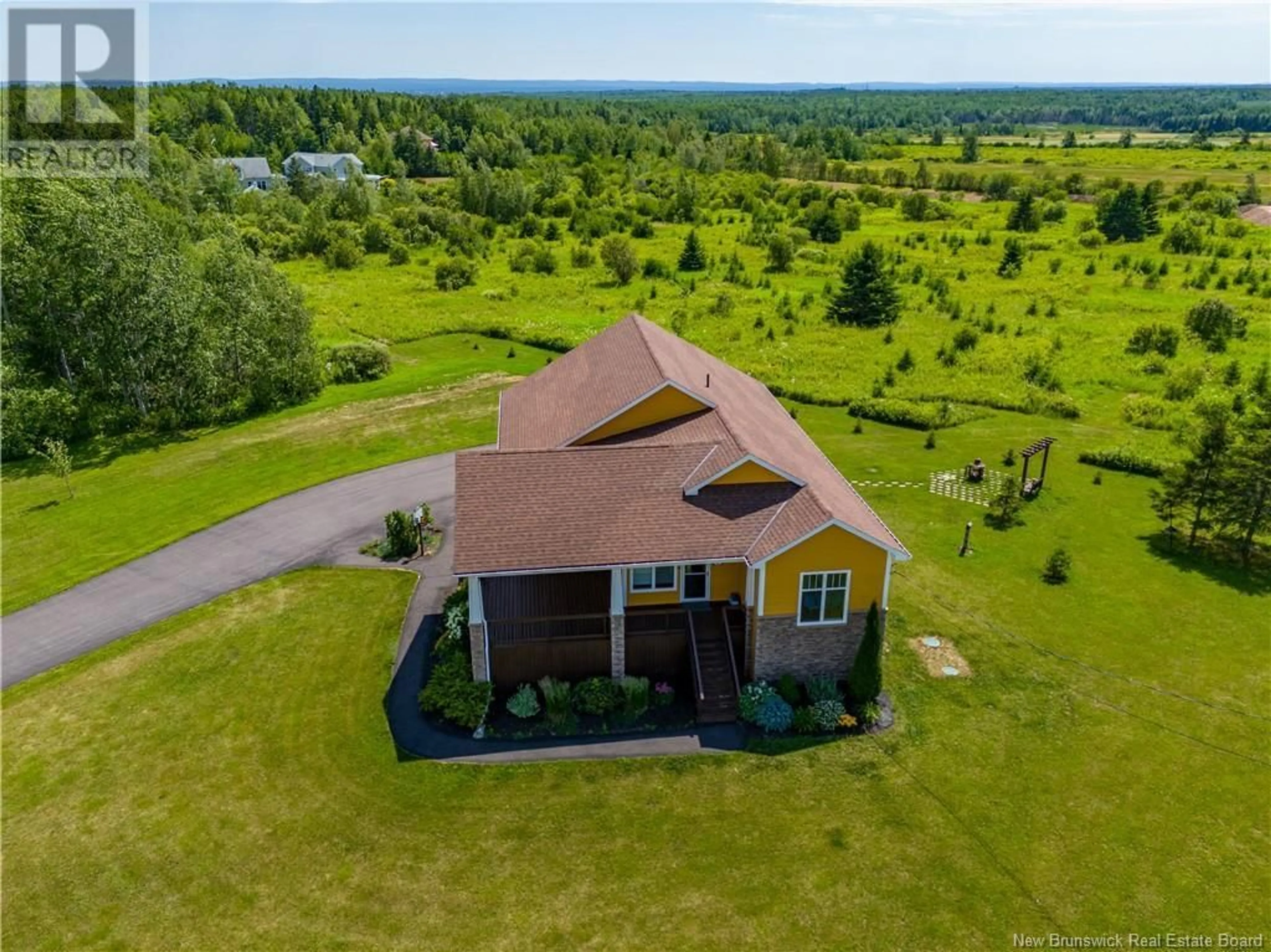 A pic from outside/outdoor area/front of a property/back of a property/a pic from drone, water/lake/river/ocean view for 24 BRIAR ROSE, Ammon New Brunswick E1G0Y8