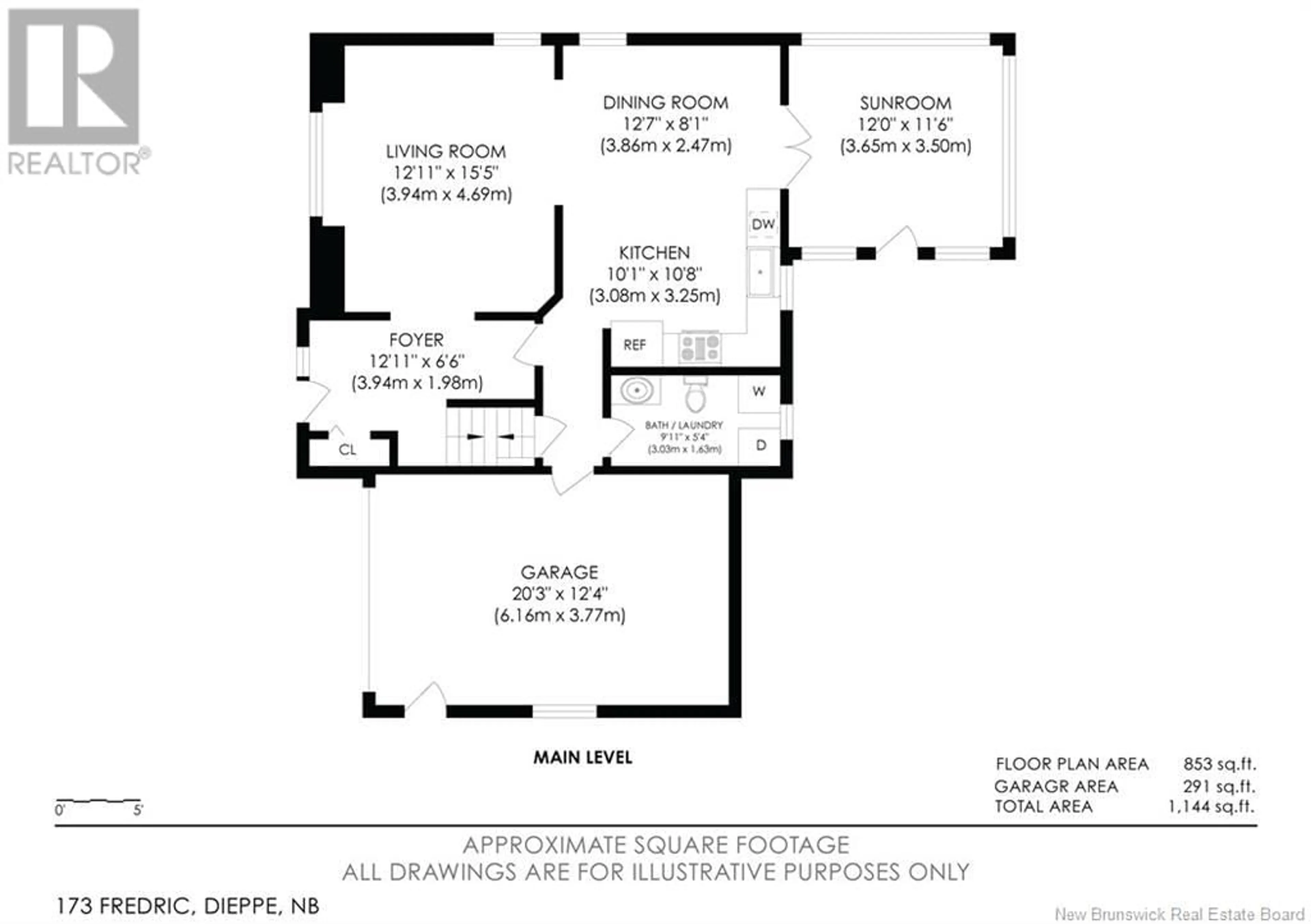 Floor plan for 173 FREDERIC STREET, Dieppe New Brunswick E1A7G8
