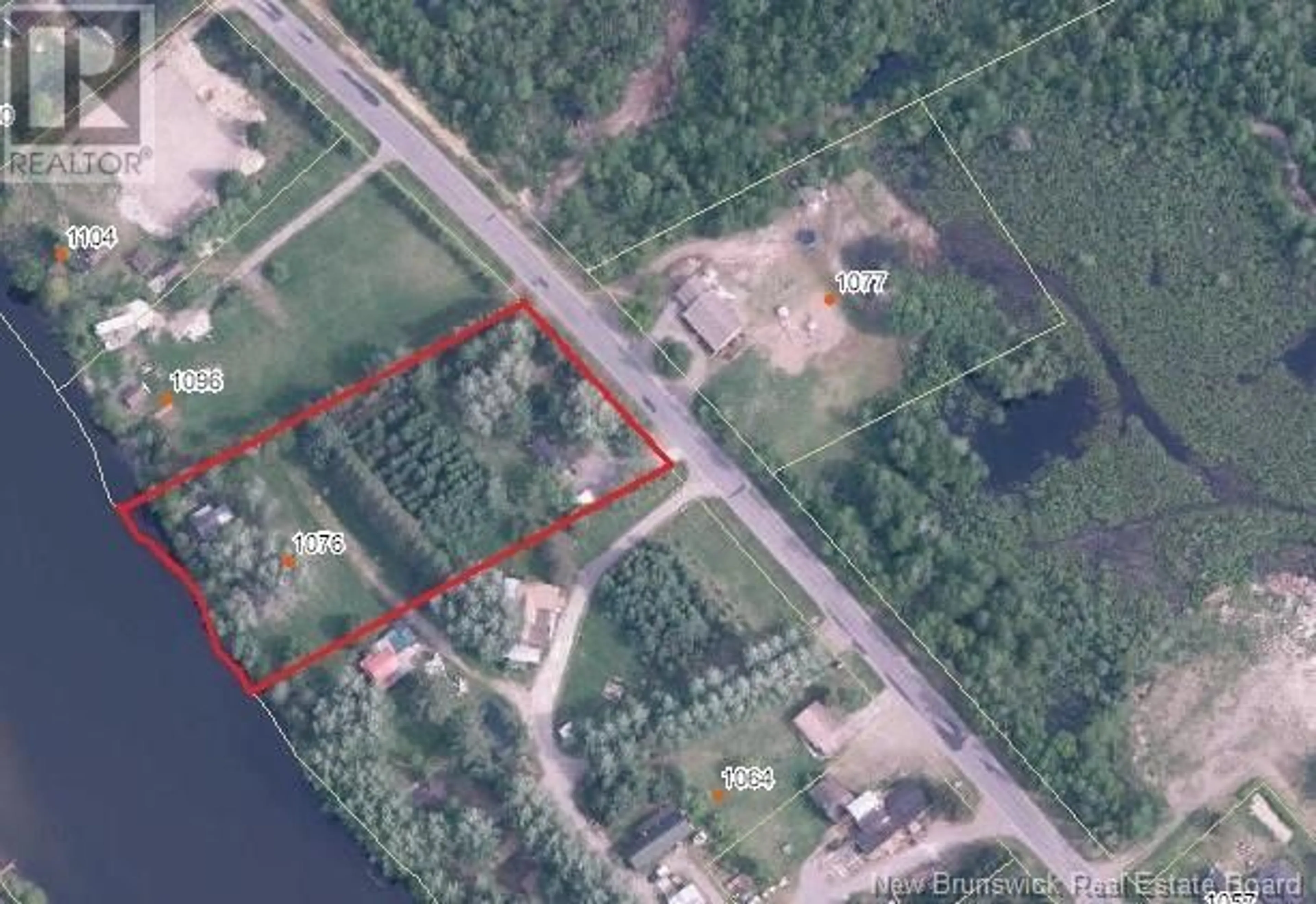 A pic from outside/outdoor area/front of a property/back of a property/a pic from drone, water/lake/river/ocean view for 1076 BAISLEY ROAD, Saint-Jacques New Brunswick E7B2A3