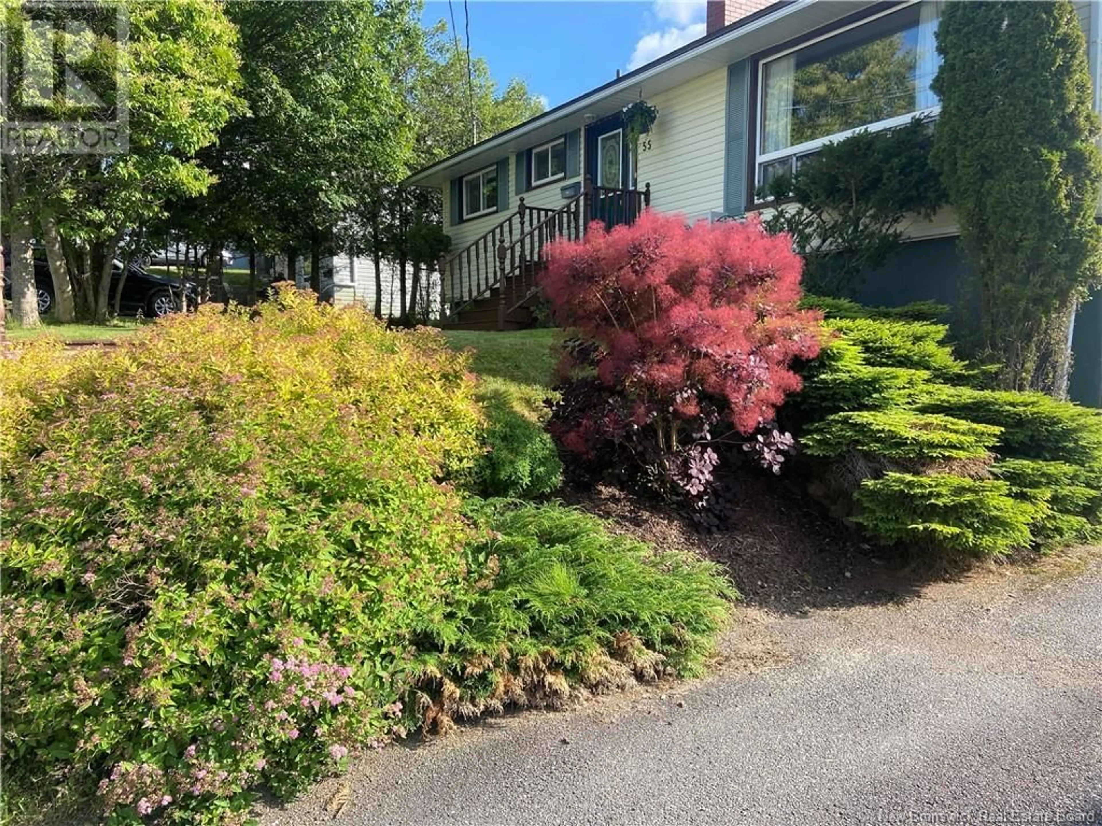 A pic from outside/outdoor area/front of a property/back of a property/a pic from drone, street for 55 HARMONY DRIVE, Saint John New Brunswick E2J2W2