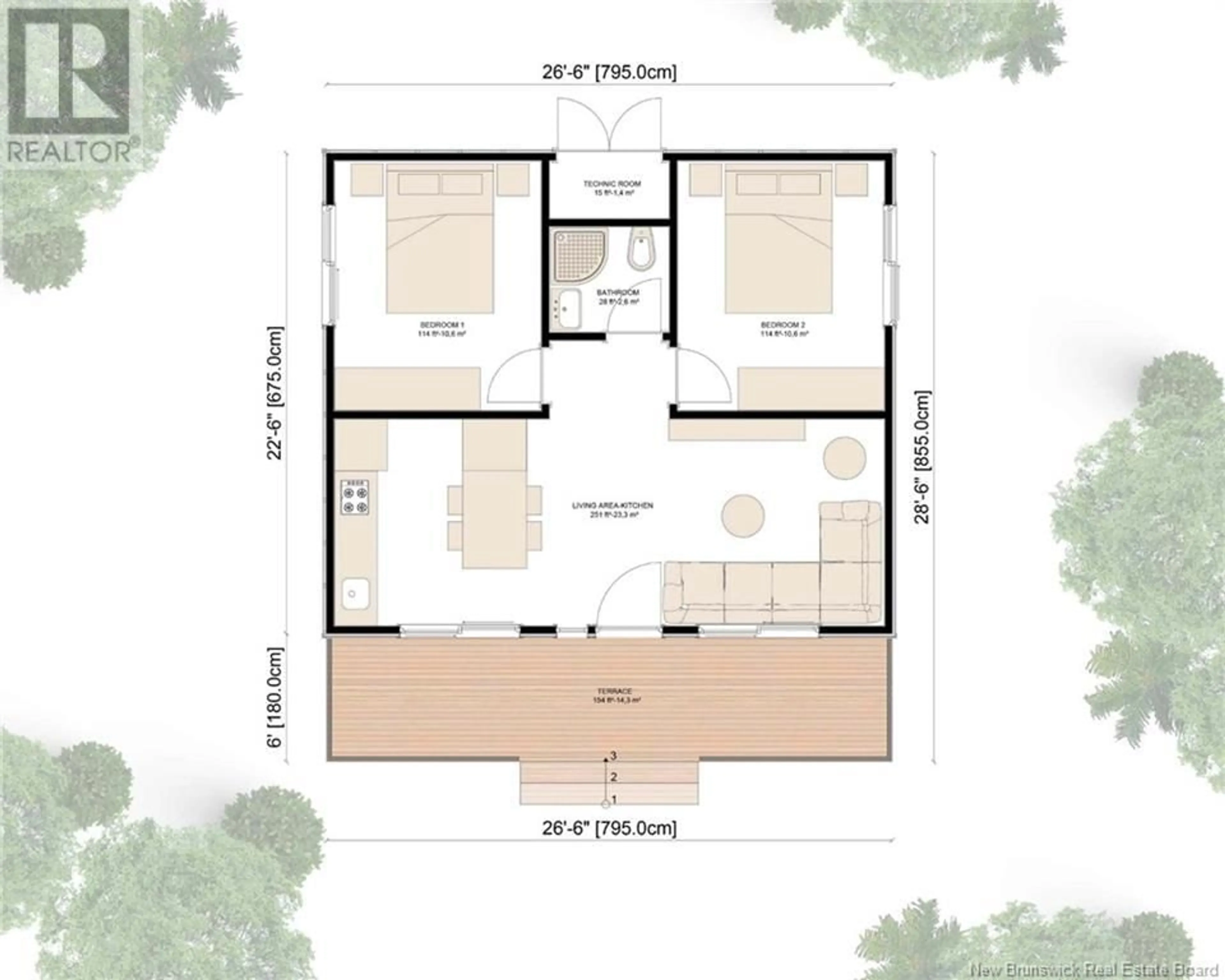 Floor plan for TBD ROUTE 895, Colpitts Settlement New Brunswick E4J2Z5
