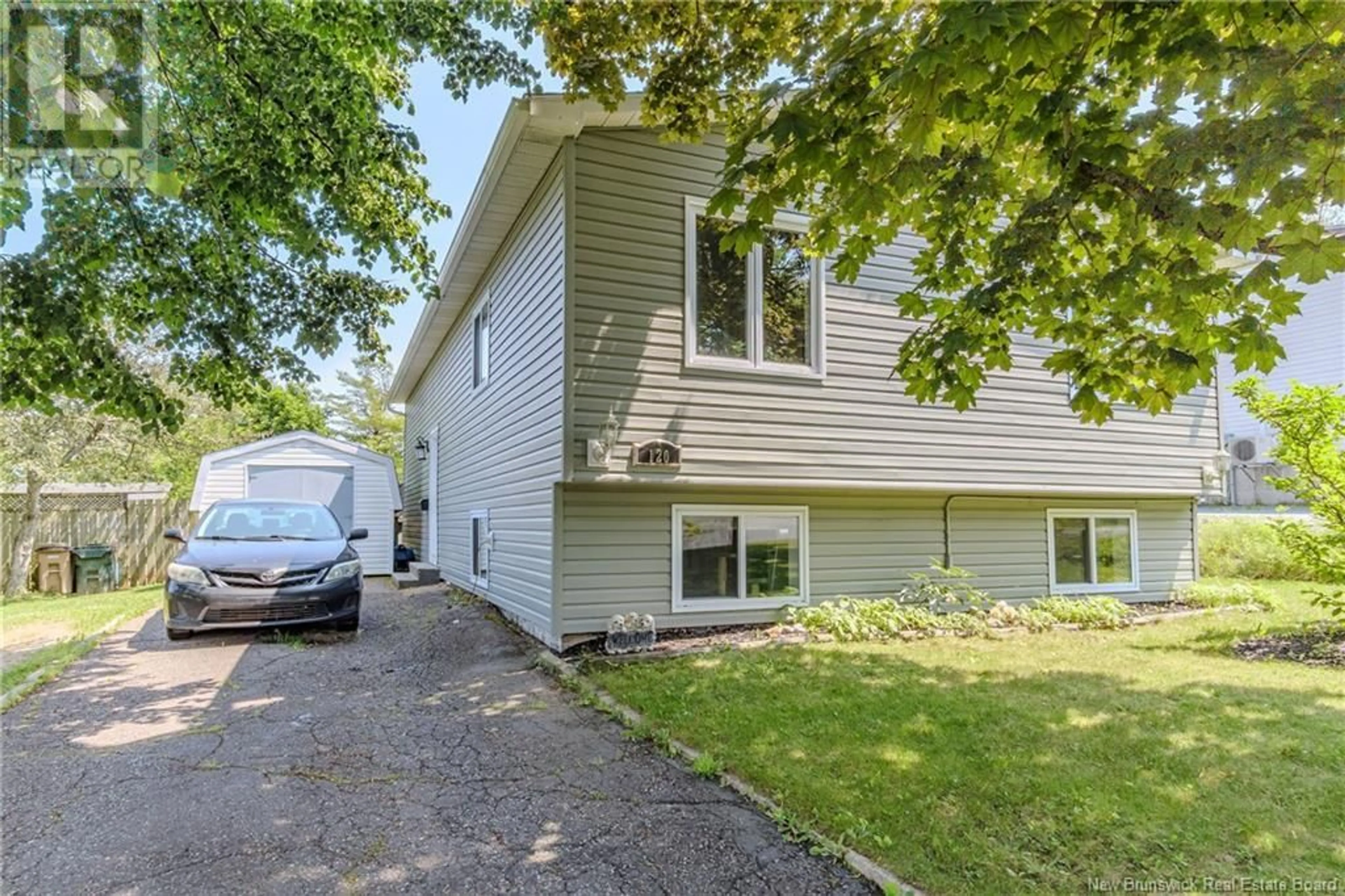 Home with vinyl exterior material, street for 120 WESTGATE DRIVE, Saint John New Brunswick E2M5C5