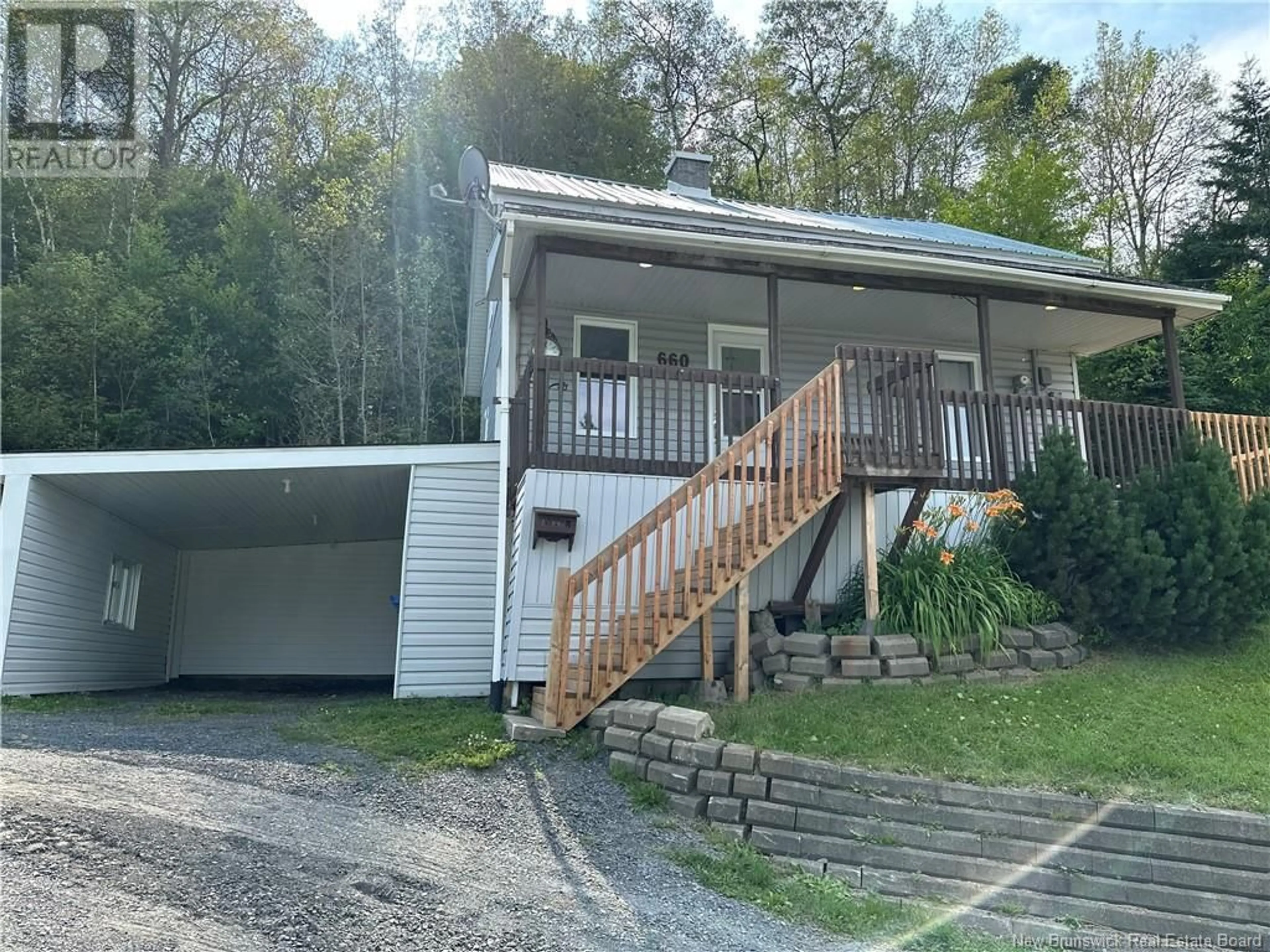 A pic from outside/outdoor area/front of a property/back of a property/a pic from drone, street for 660 CANADA ROAD, Edmundston New Brunswick E3V1W4