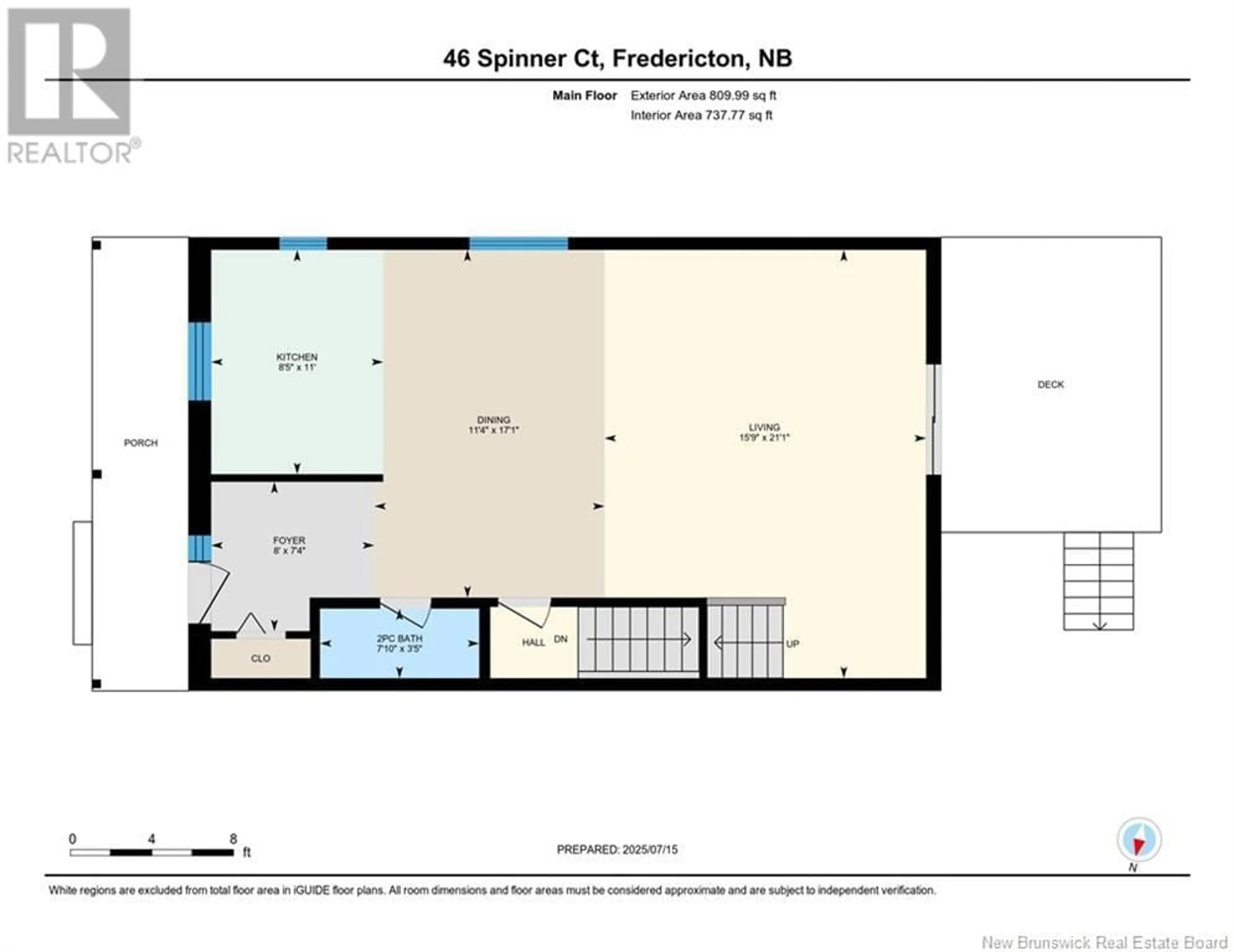 Floor plan for 46 SPINNER COURT, Fredericton New Brunswick E3A0V8