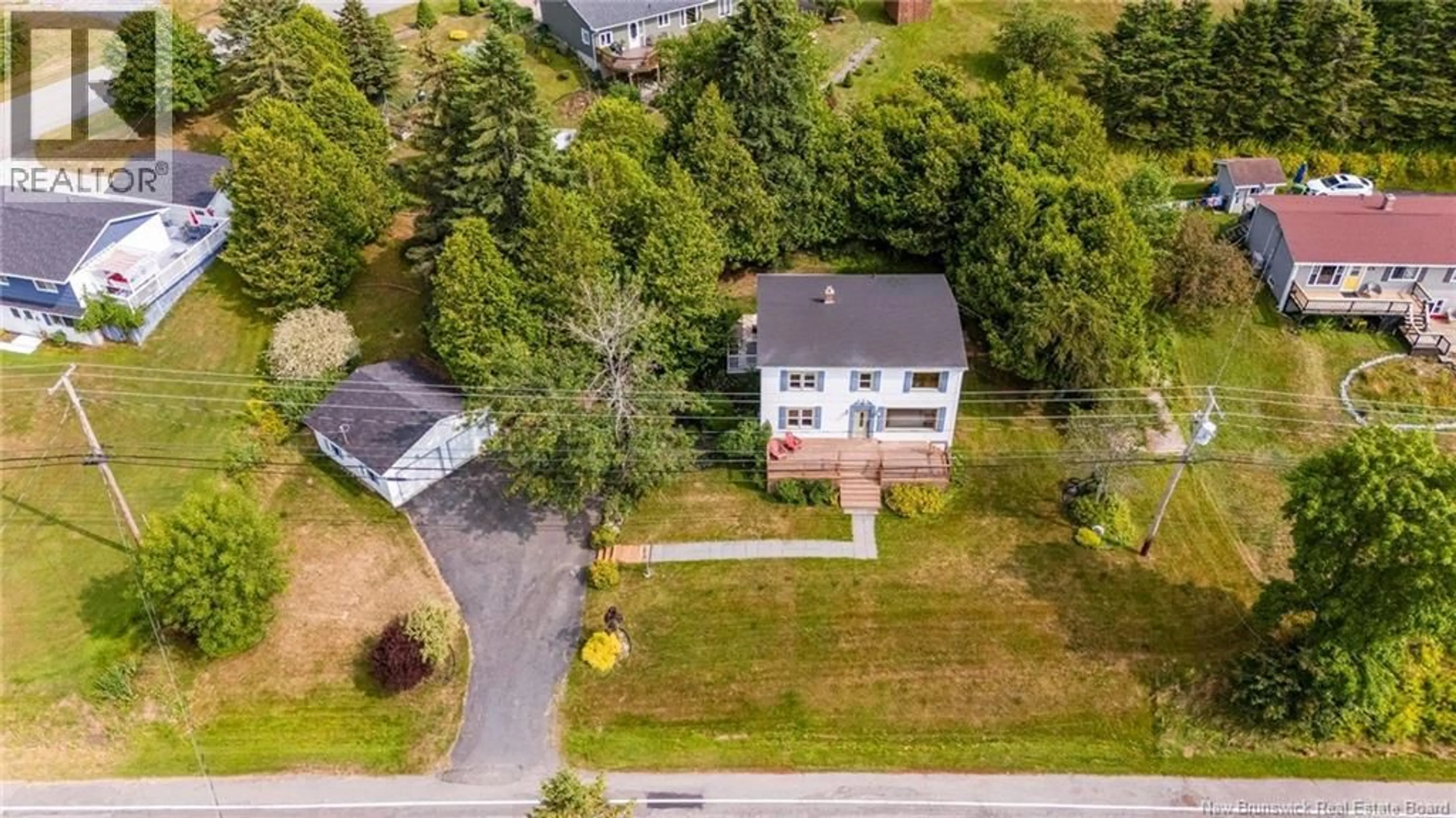 A pic from outside/outdoor area/front of a property/back of a property/a pic from drone, street for 592 GONDOLA POINT ROAD, Quispamsis New Brunswick E2E1K8