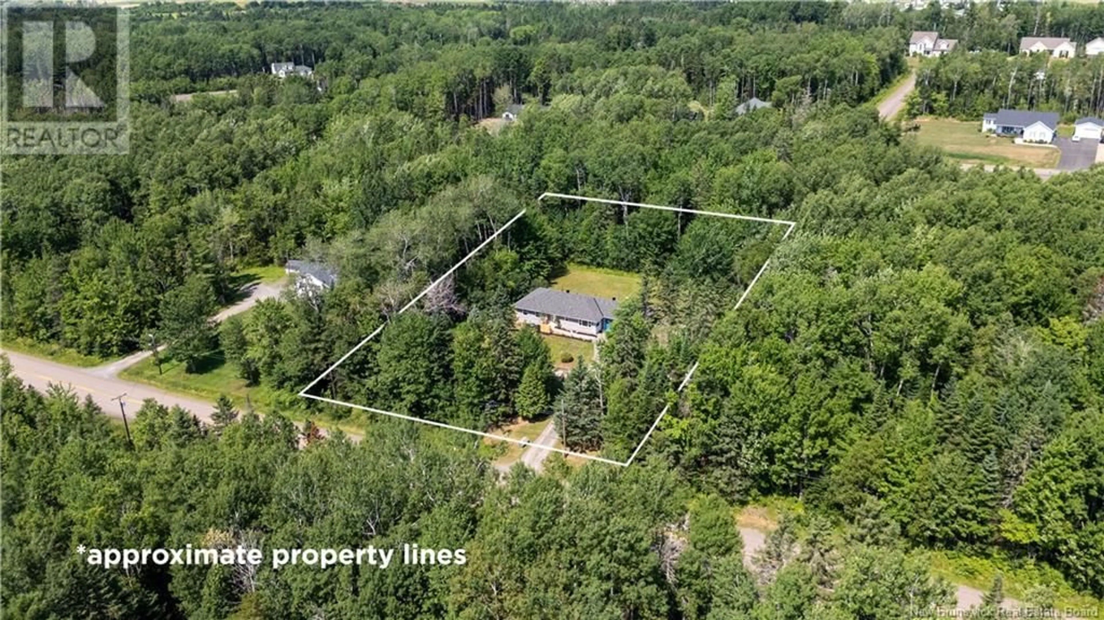 A pic from outside/outdoor area/front of a property/back of a property/a pic from drone, forest/trees view for 2369 ROUTE 112, Upper Coverdale New Brunswick E1J2A7