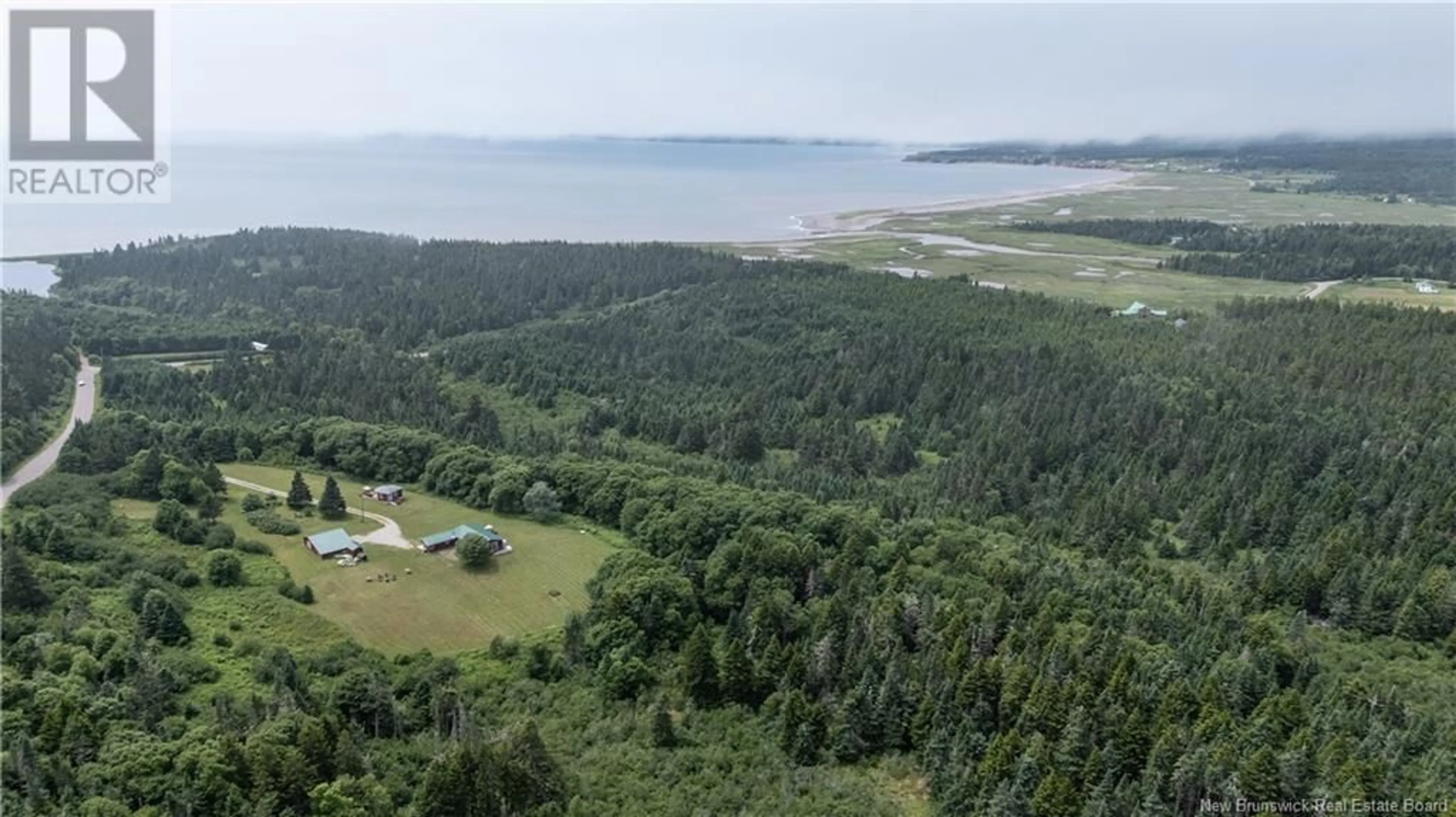 A pic from outside/outdoor area/front of a property/back of a property/a pic from drone, water/lake/river/ocean view for 279 CAPE ENRAGE ROAD, Waterside New Brunswick E4H4L2