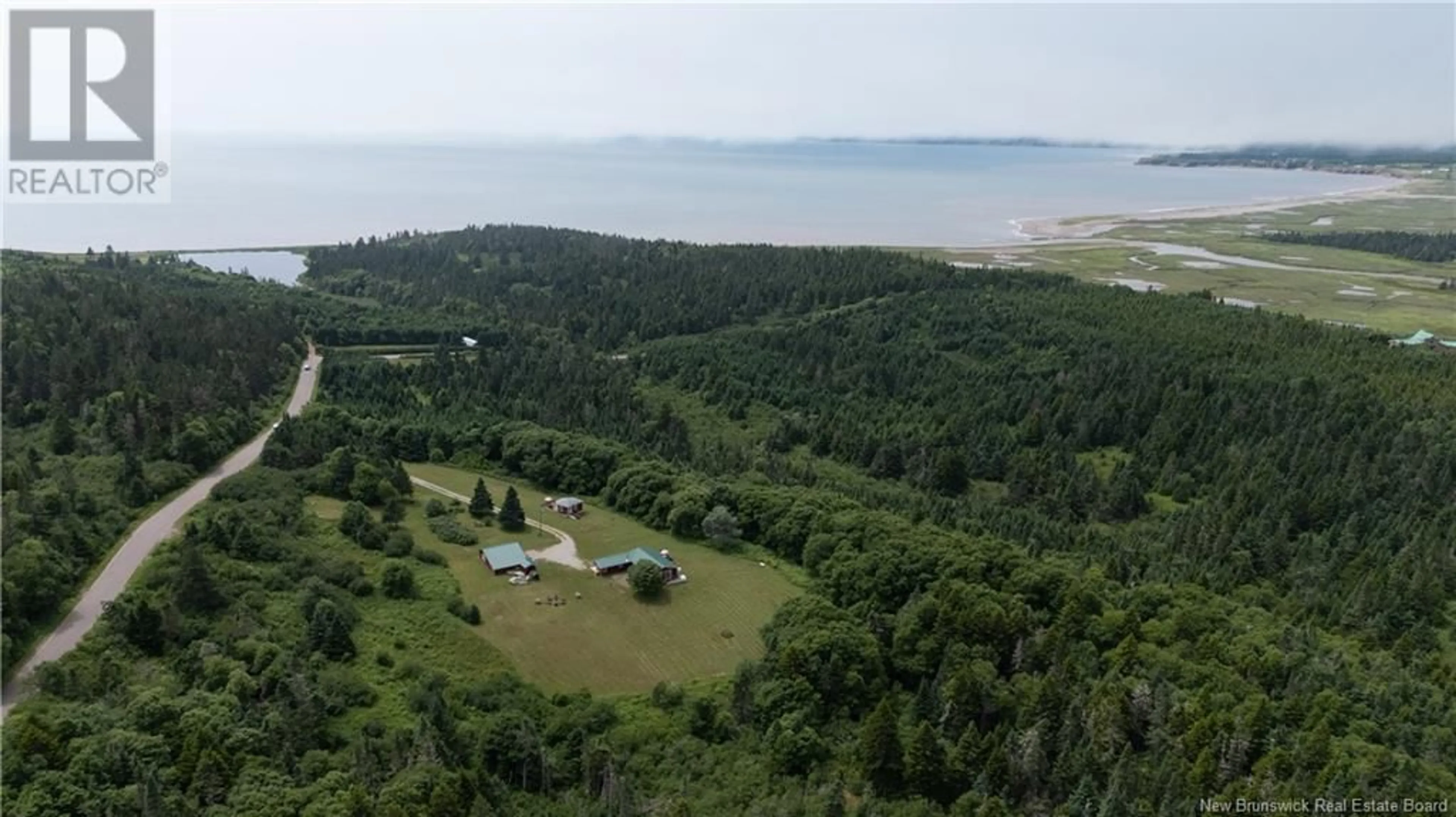 A pic from outside/outdoor area/front of a property/back of a property/a pic from drone, water/lake/river/ocean view for 279 CAPE ENRAGE ROAD, Waterside New Brunswick E4H4L2