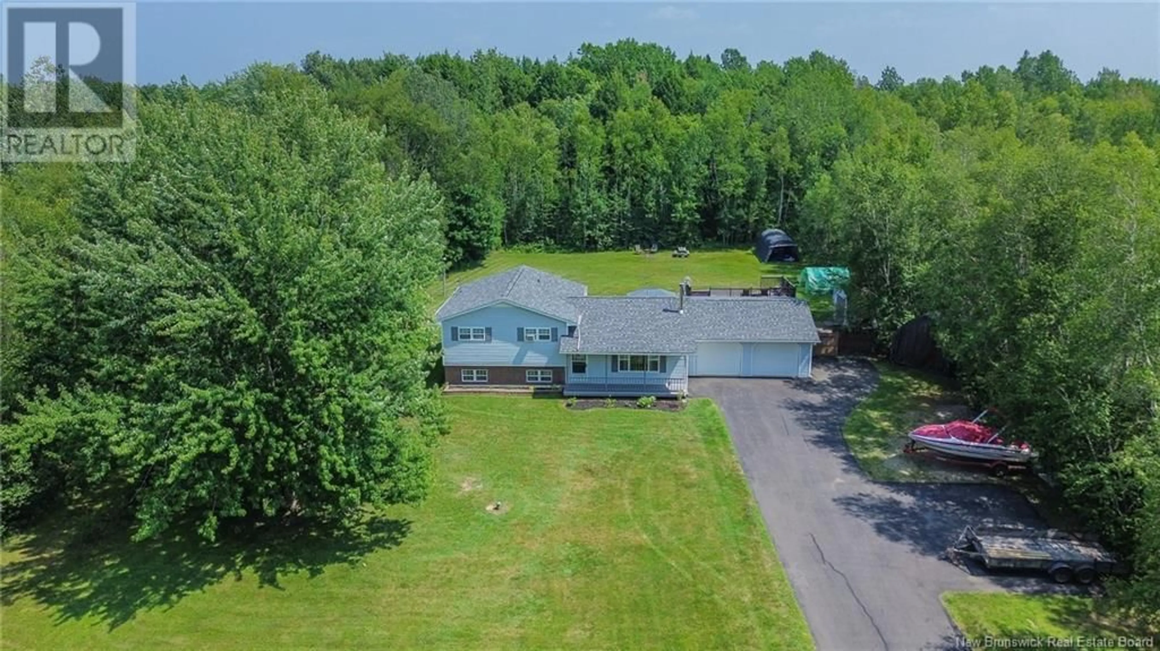 A pic from outside/outdoor area/front of a property/back of a property/a pic from drone, unknown for 49 BURTON EVERGREEN DRIVE, Burton New Brunswick E2V3E4