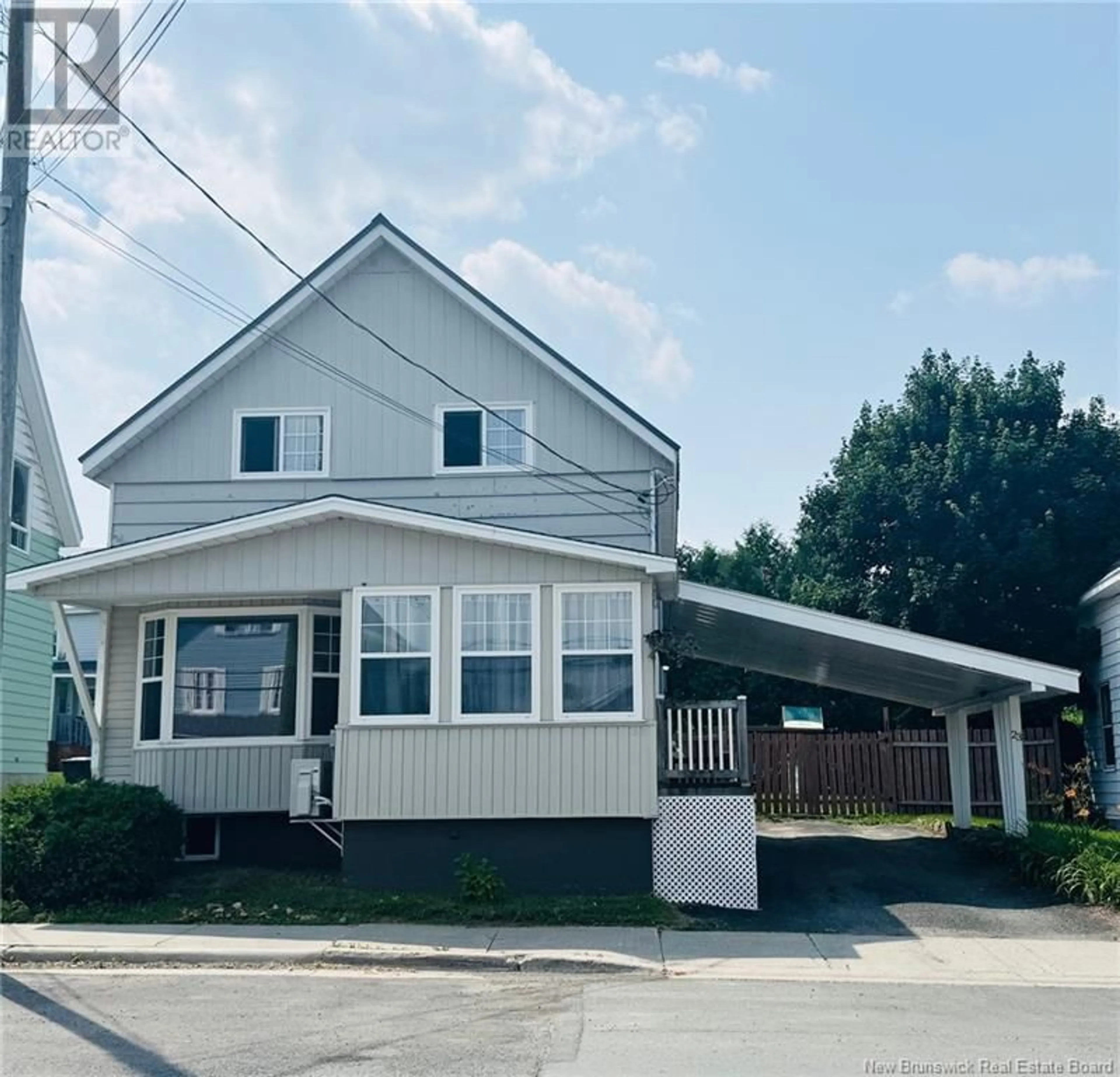 Home with vinyl exterior material, street for 23 SUGARLOAF STREET, Campbellton New Brunswick E3N3B2