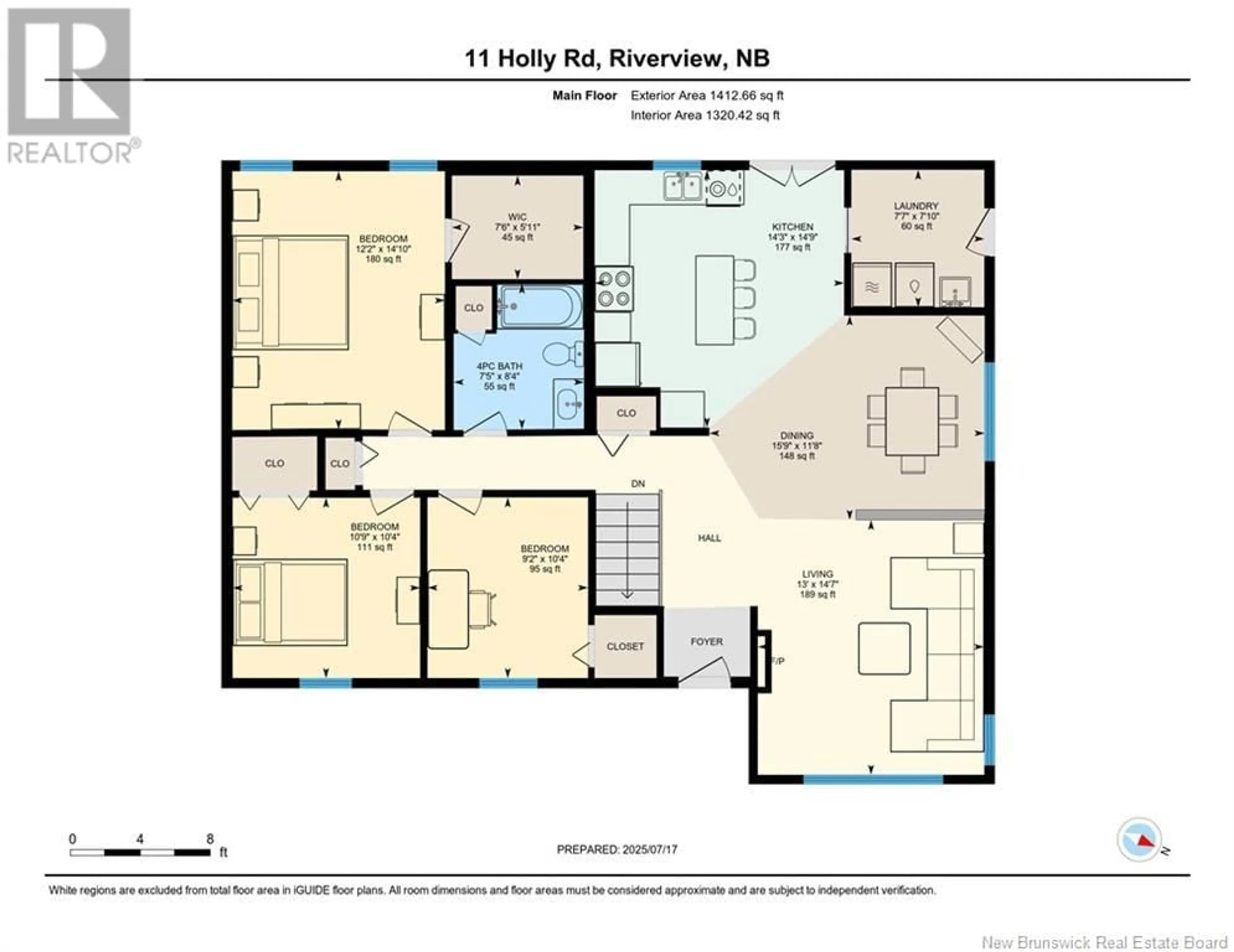 Floor plan for 11 HOLLY ROAD, Riverview New Brunswick E1B0E8