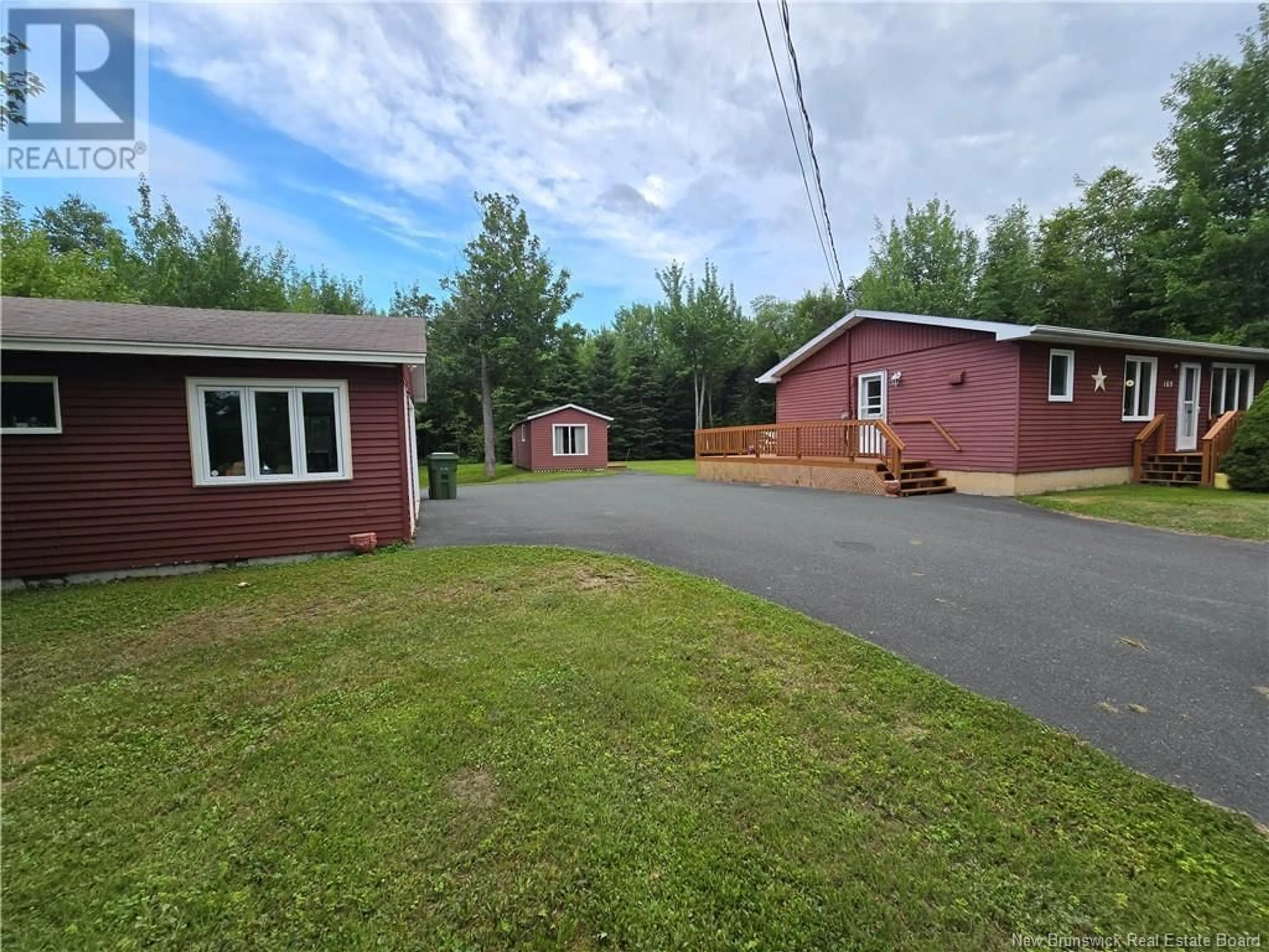 A pic from outside/outdoor area/front of a property/back of a property/a pic from drone, street for 169 KENT LODGE STREET, Beresford New Brunswick E8K1A3
