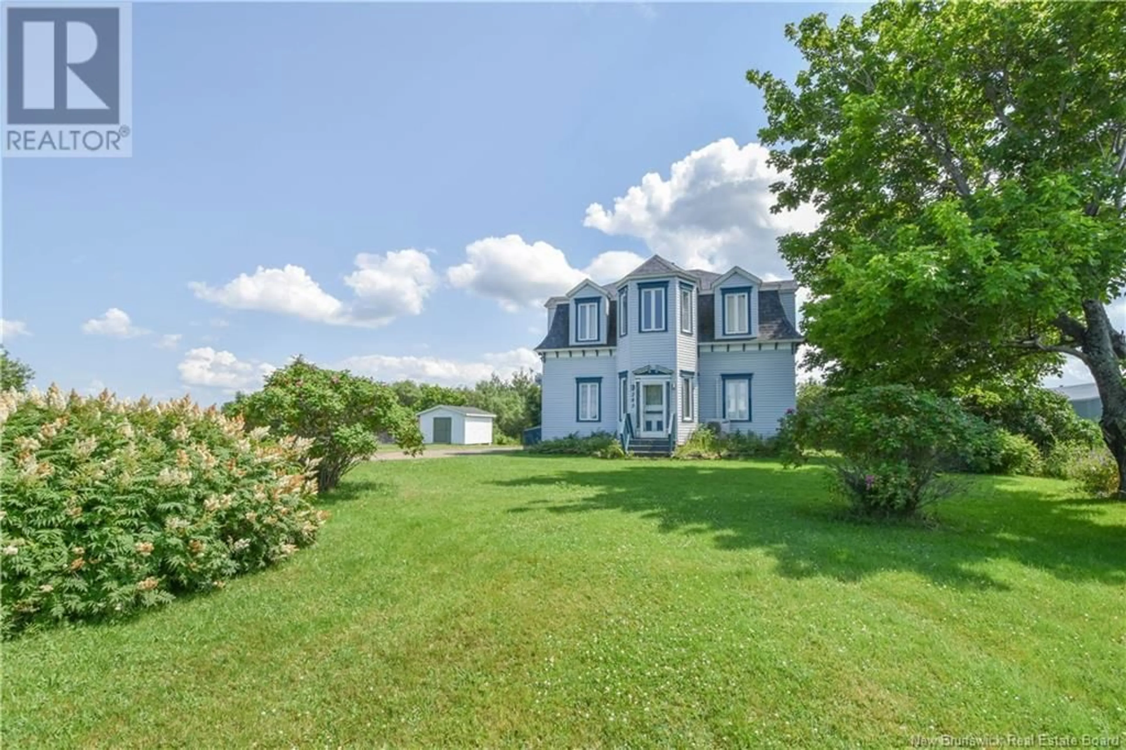 A pic from outside/outdoor area/front of a property/back of a property/a pic from drone, water/lake/river/ocean view for 283 ACADIE STREET, Grande-Anse New Brunswick E8N1B9