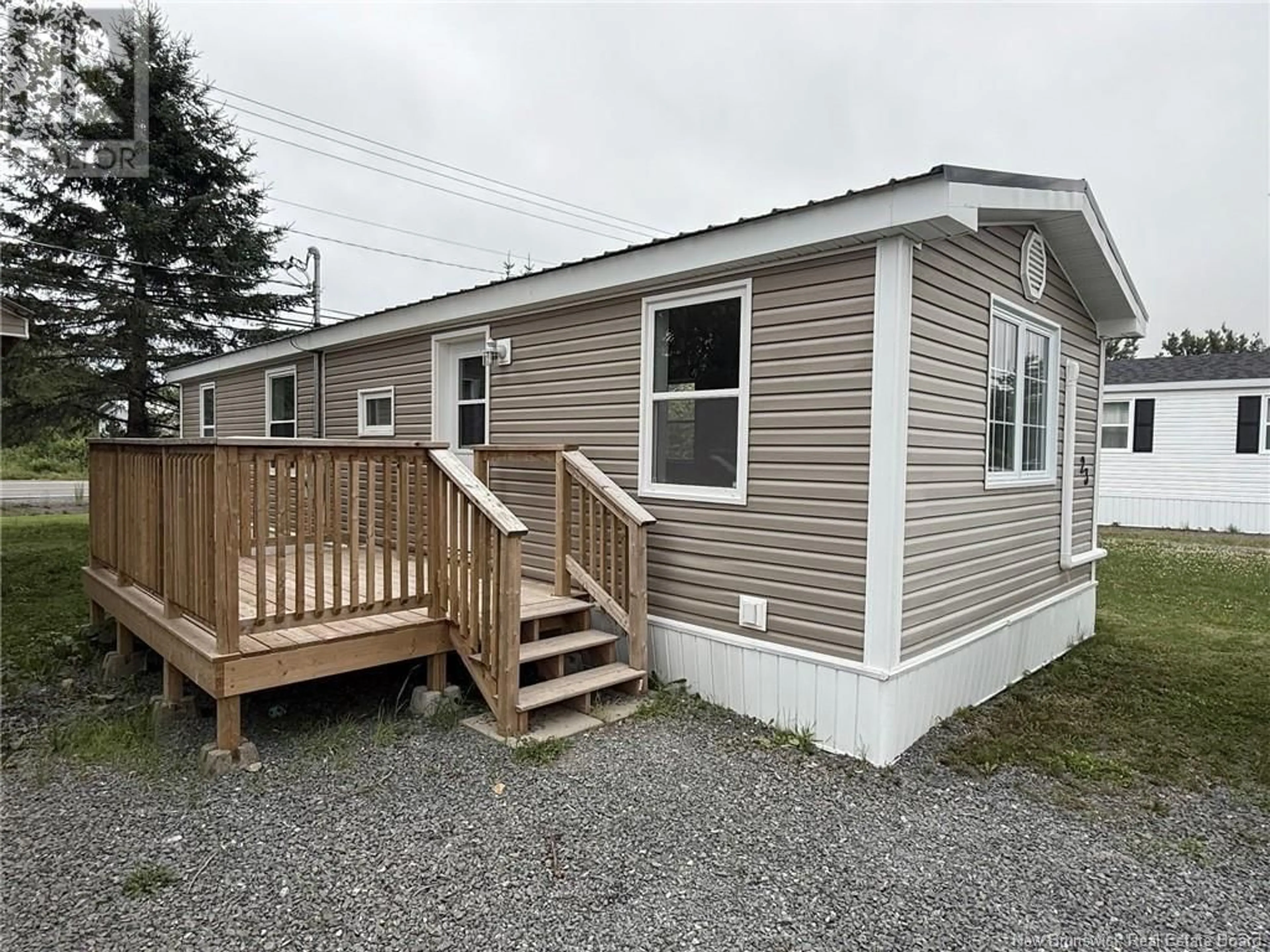Home with vinyl exterior material, street for 23 HEDGEVIEW DRIVE, Fredericton New Brunswick E3B6R7