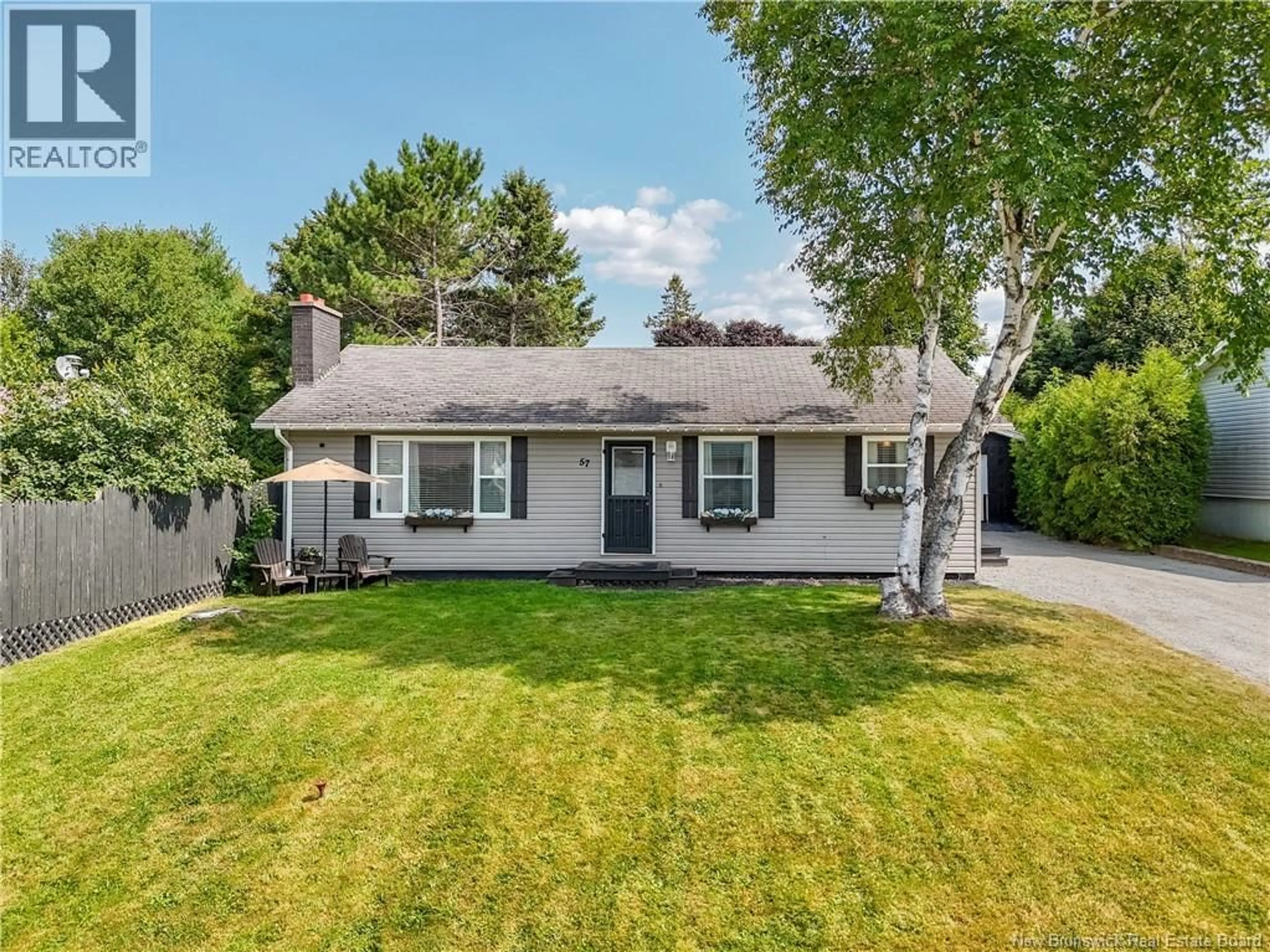 Home with vinyl exterior material, street for 57 SNOWBALL CRESCENT, Nackawic New Brunswick E6G1C8
